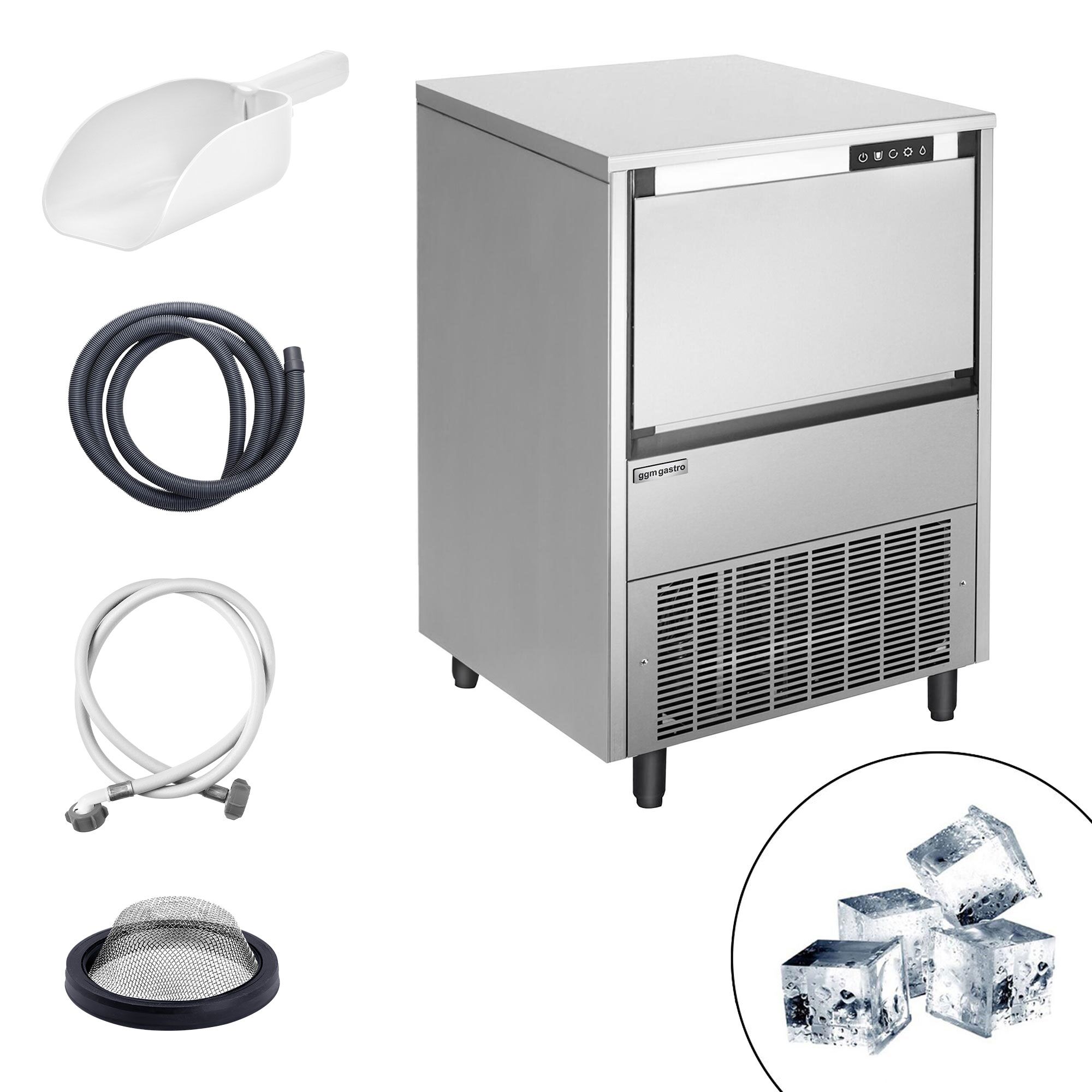 Machine à glaçons - Cubes - 45 kg/24 h