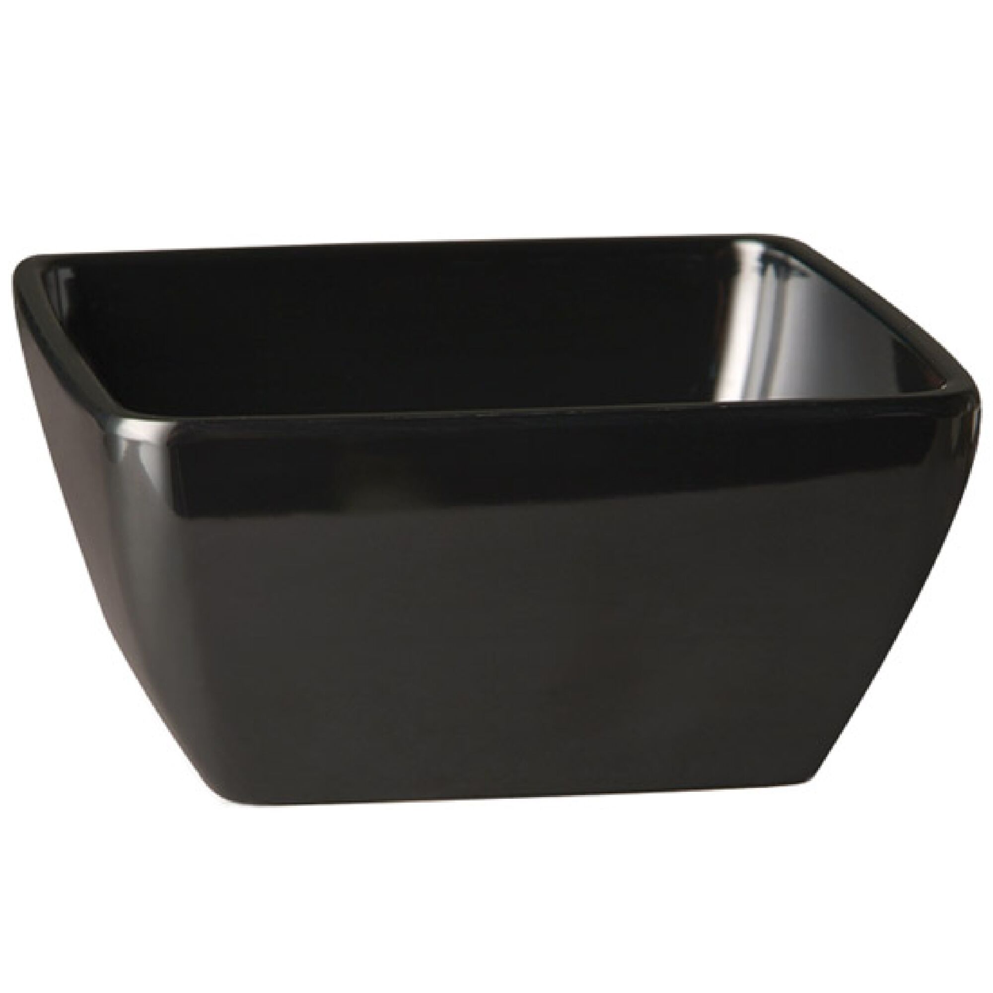 (6 pcs) Coupe - PURE COLOR - Mélamine - 1,5L - carré - 190x190mm - Profondeur : 90mm - Noir