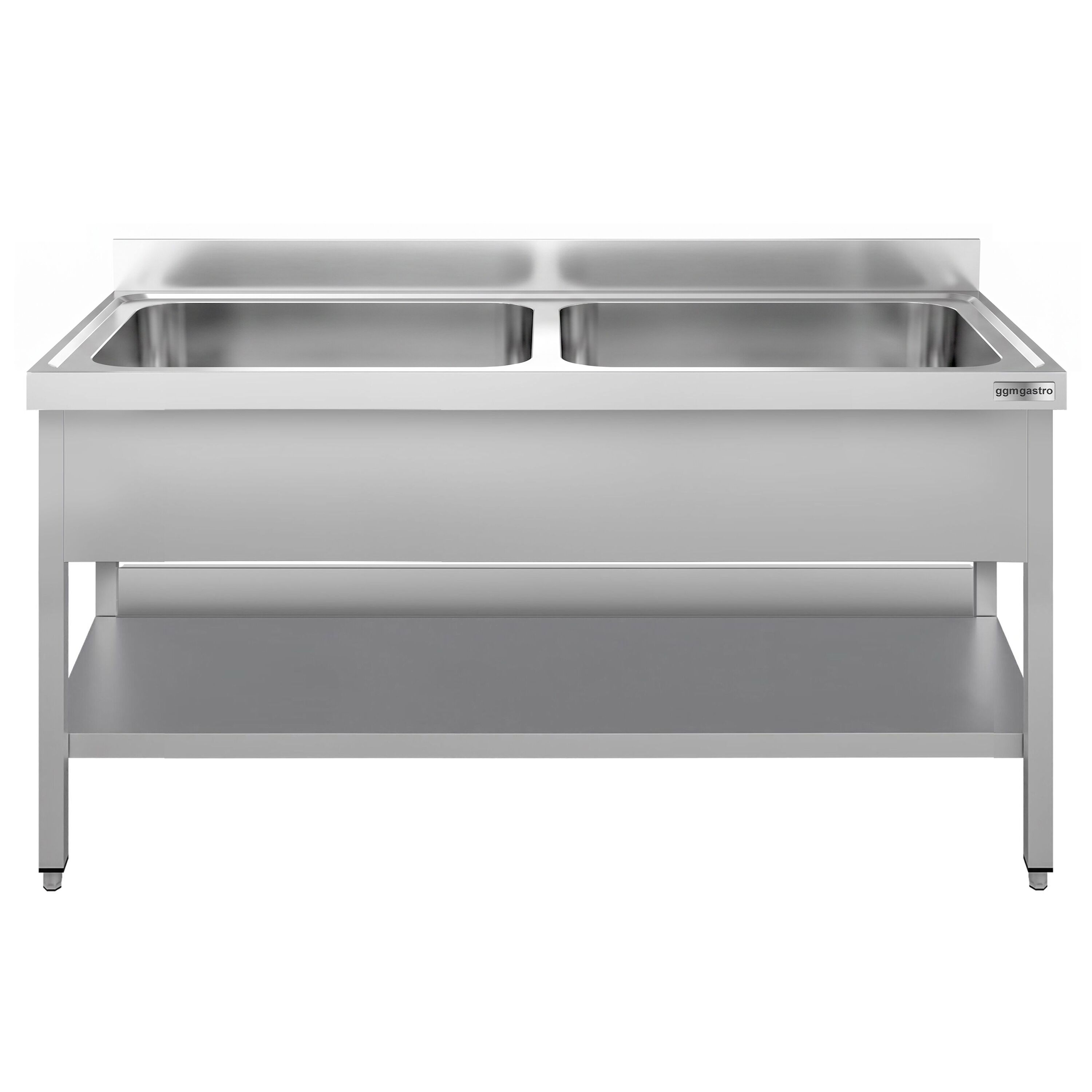 ECO pot washing table – 1800x600mm – with 2 basins