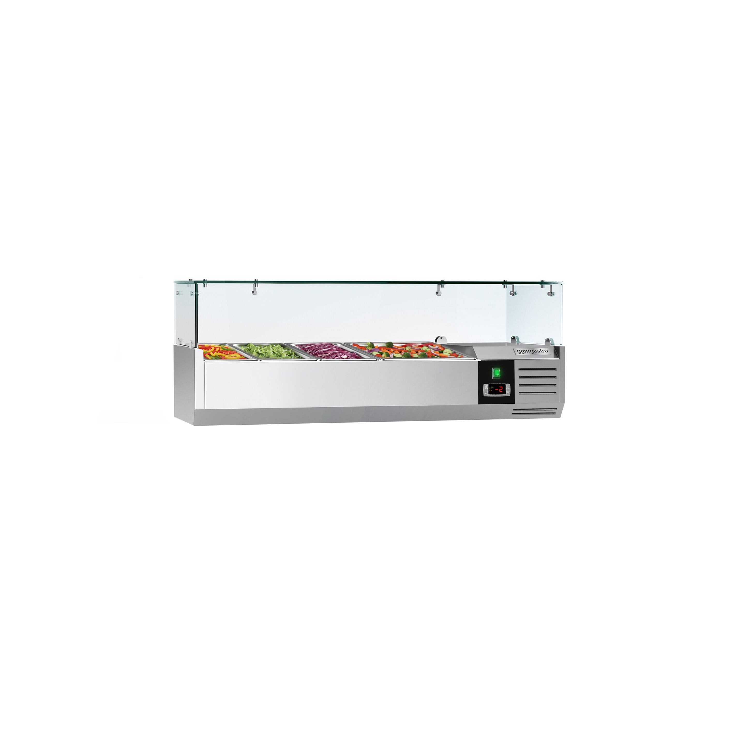Vitrine Réfrigérée à Ingrédients PREMIUM - 1200x395mm - 3x GN 1/3 & 1x GN 1/2