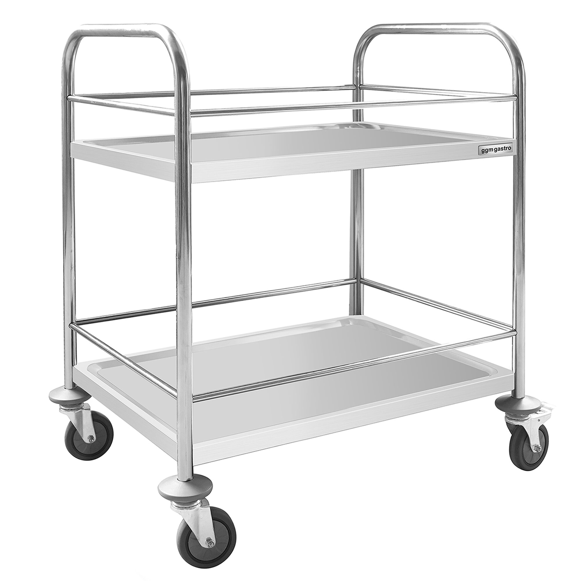 Chariot de service – 705x405 mm – avec 2 surfaces de rangement & renfort
