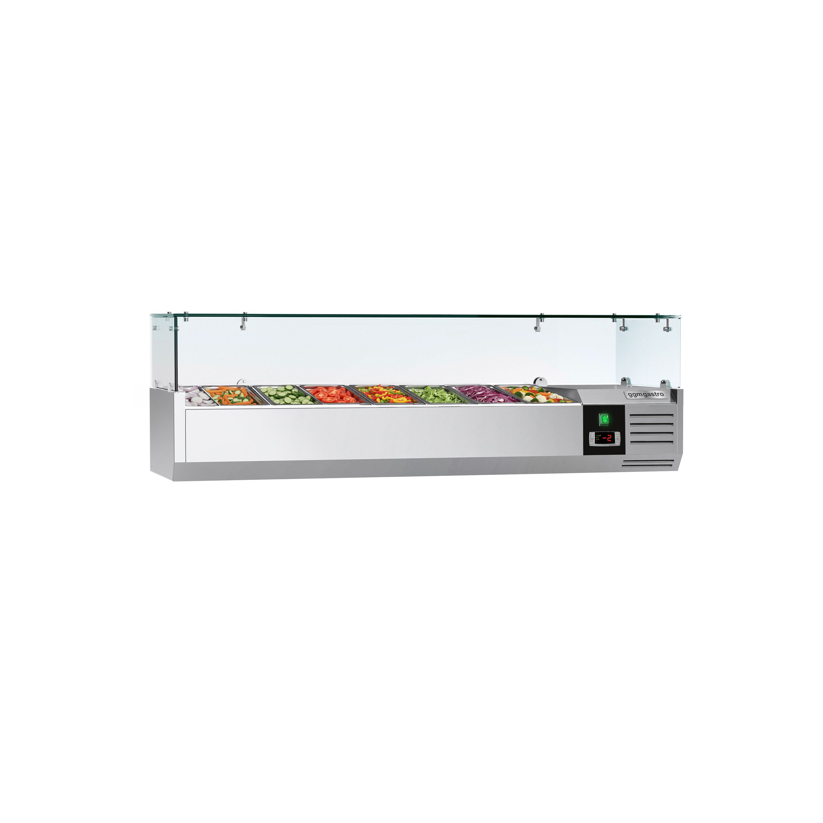 Vitrine Réfrigérée à Ingrédients PREMIUM - 1600x335mm - 7x GN 1/4