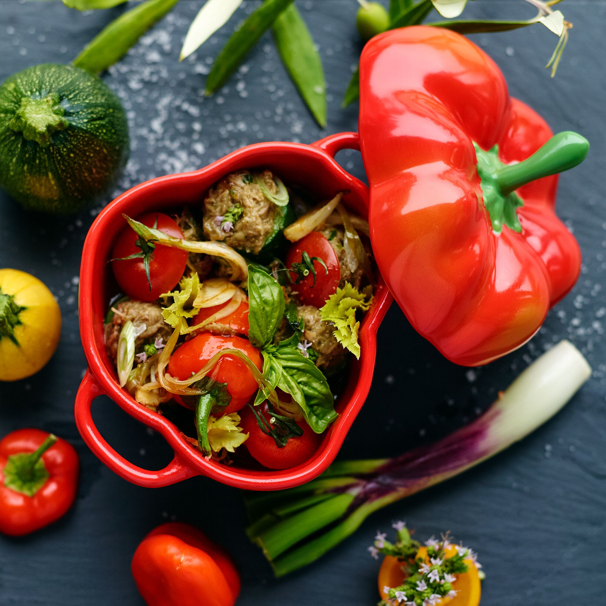 STAUB| Ceramic Bowl – Orange-Red - Ø 110 mm