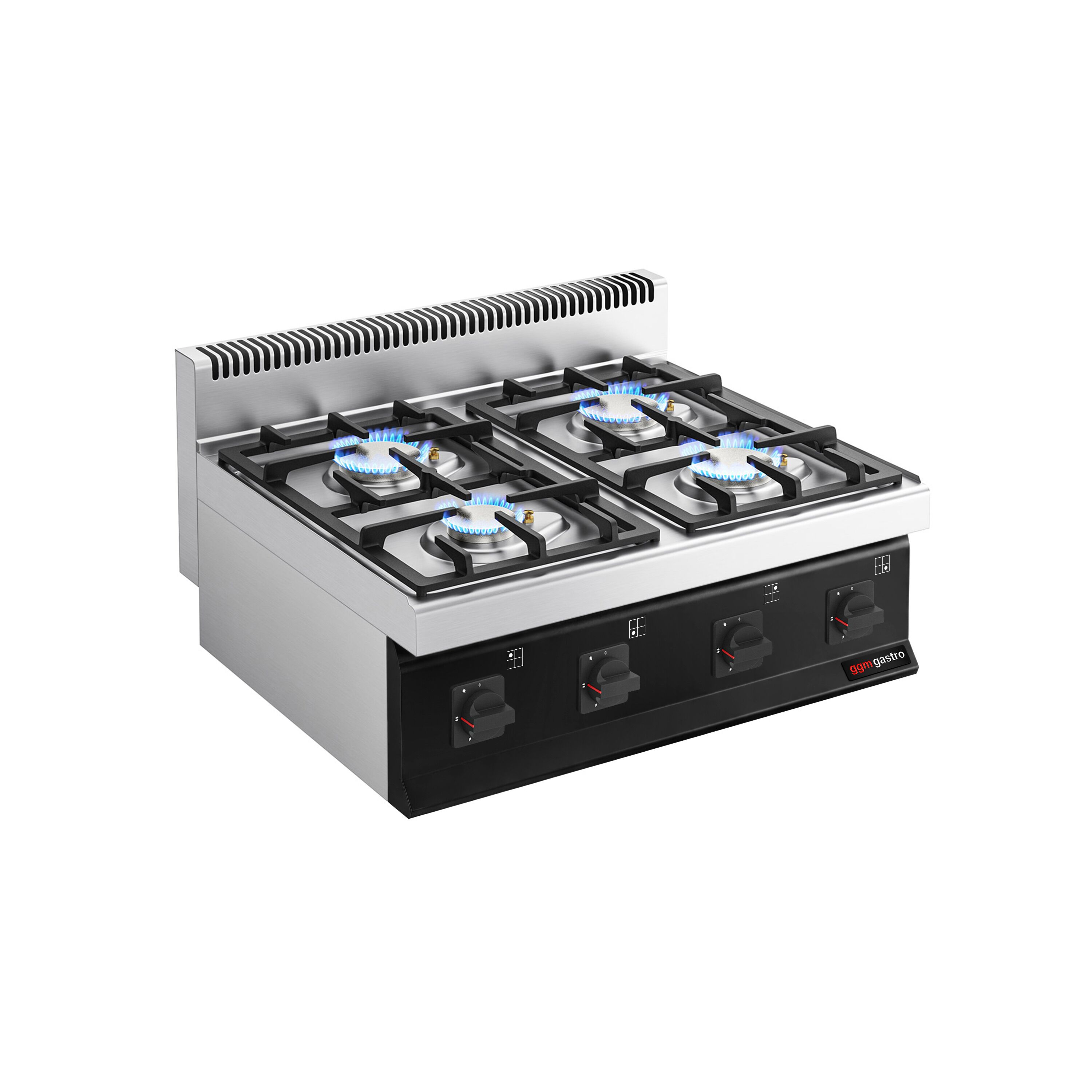 Fourneau à gaz – 23 kW – 4 brûleurs