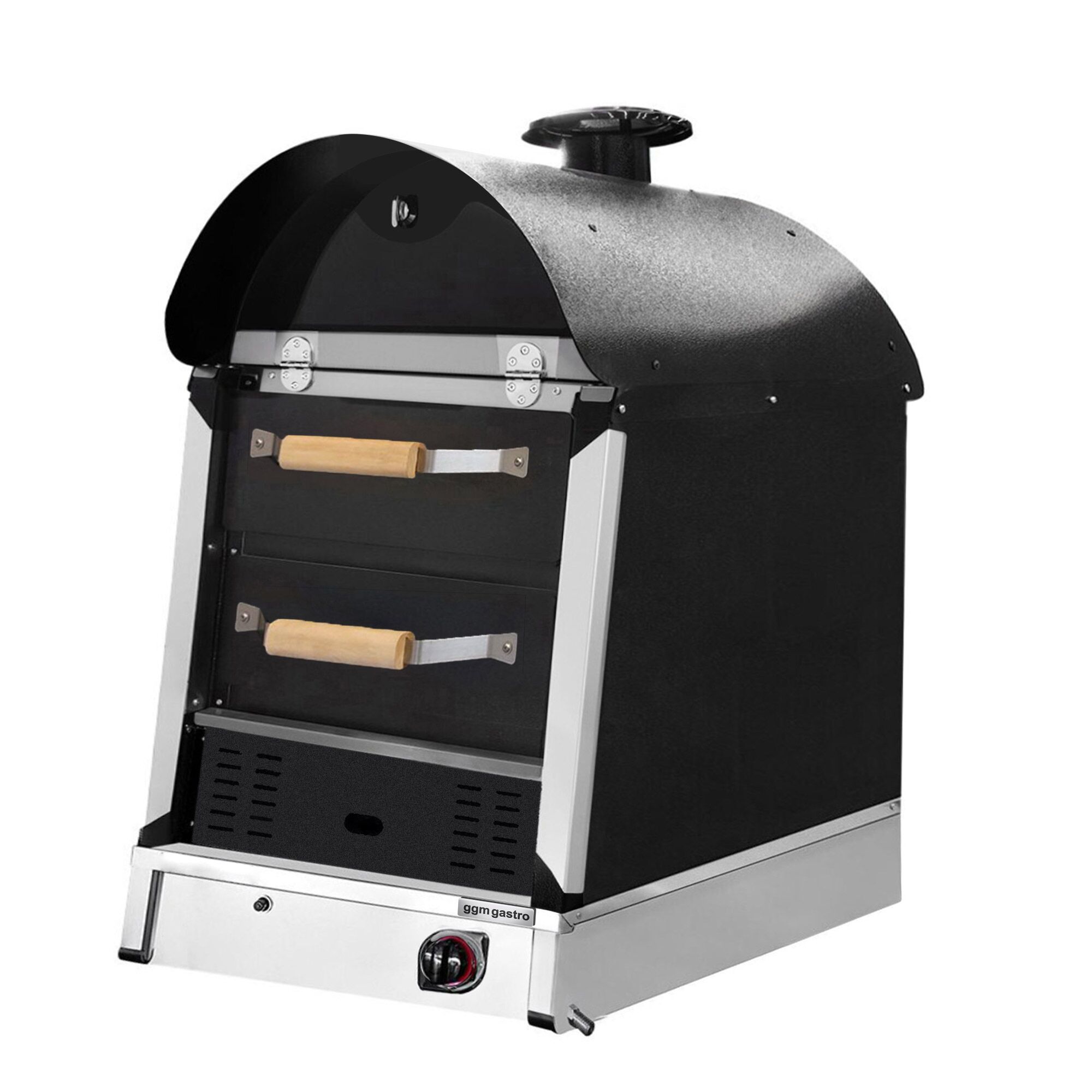 Commercial Gas Jacket Potato Oven - Manual Controls - 530x1100x740mm - with 2 drawers