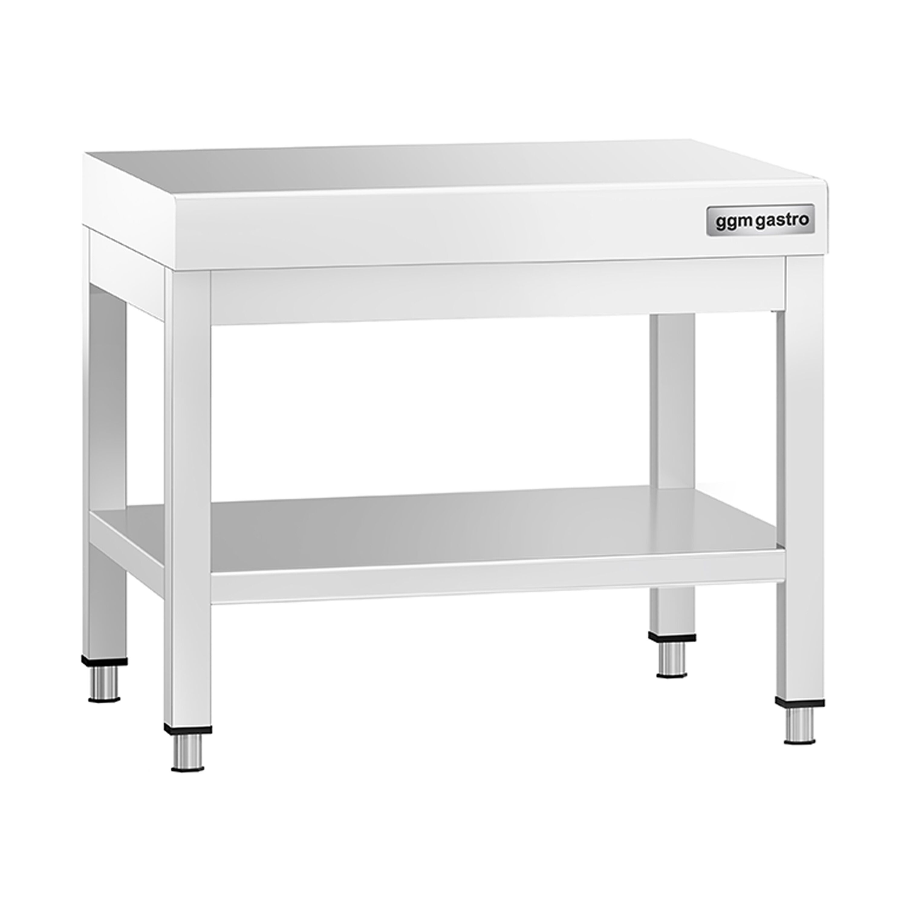 Table de travail en acier inoxydable PREMIUM - 600x600mm - avec étagère basse