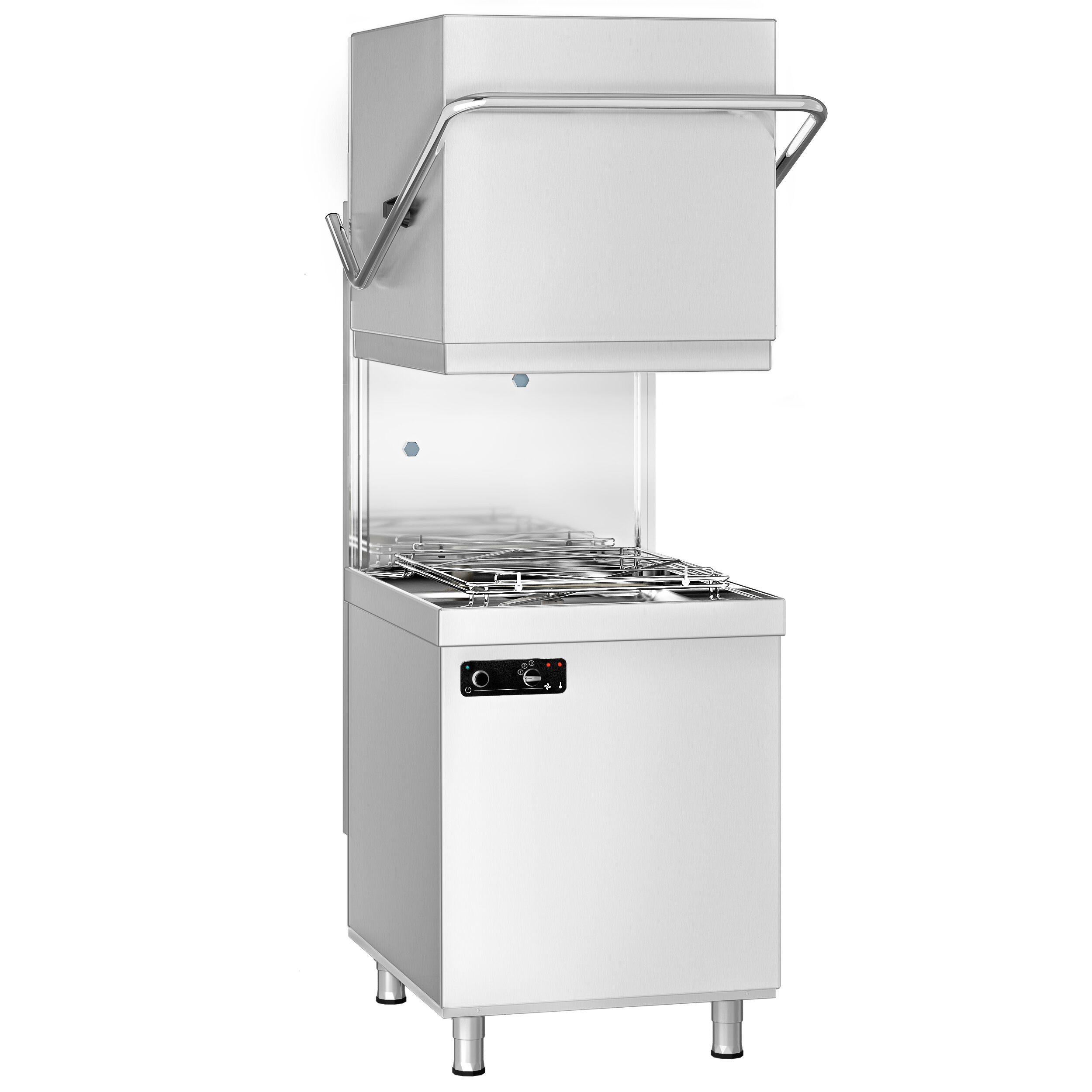 Lave-vaisselle à capot – Manuel – 6,52 kW – avec pompe de détergent et de rinçage