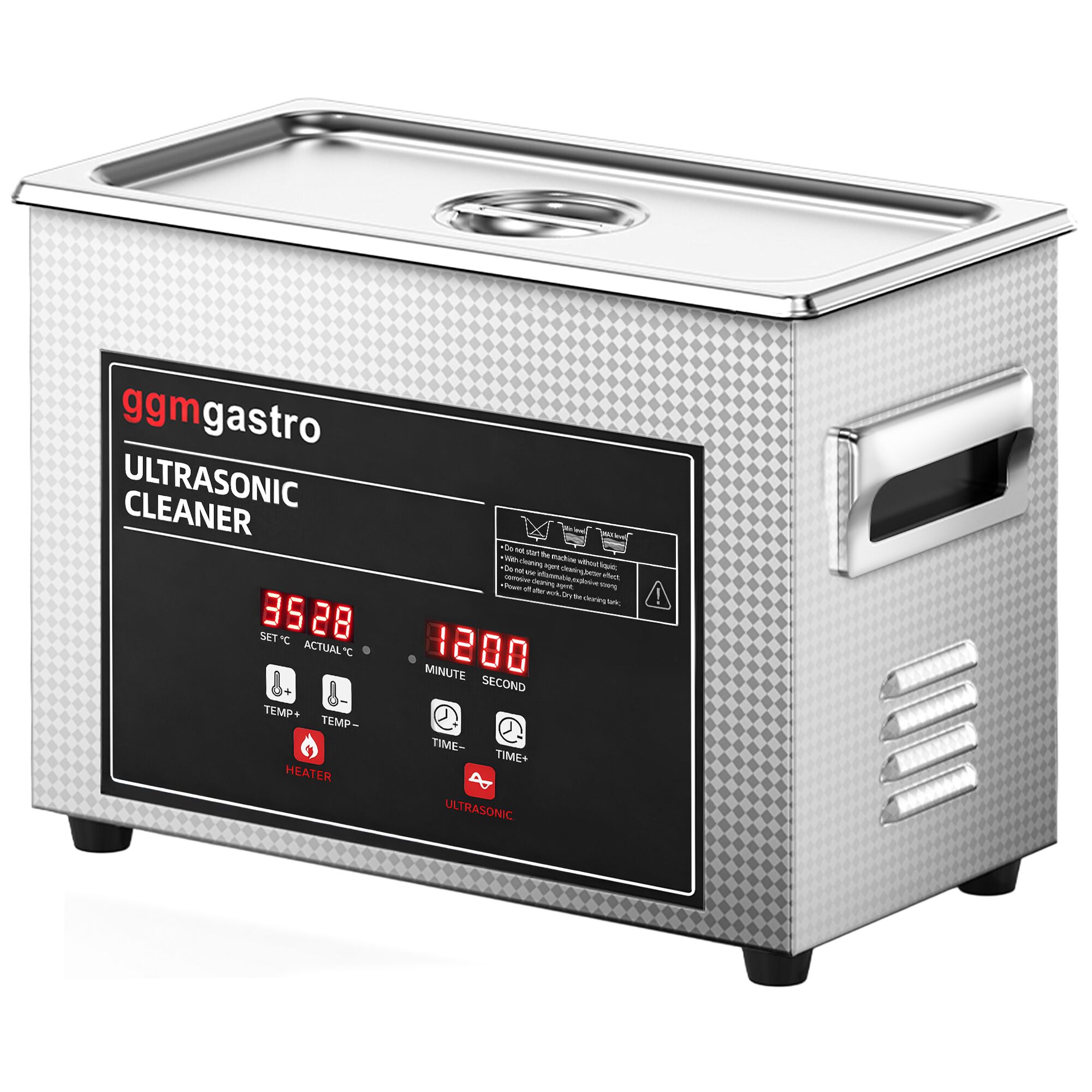 Nettoyeur à Ultrasons - 4,5 Litres - 180 Watt Puissance Ultrasonique