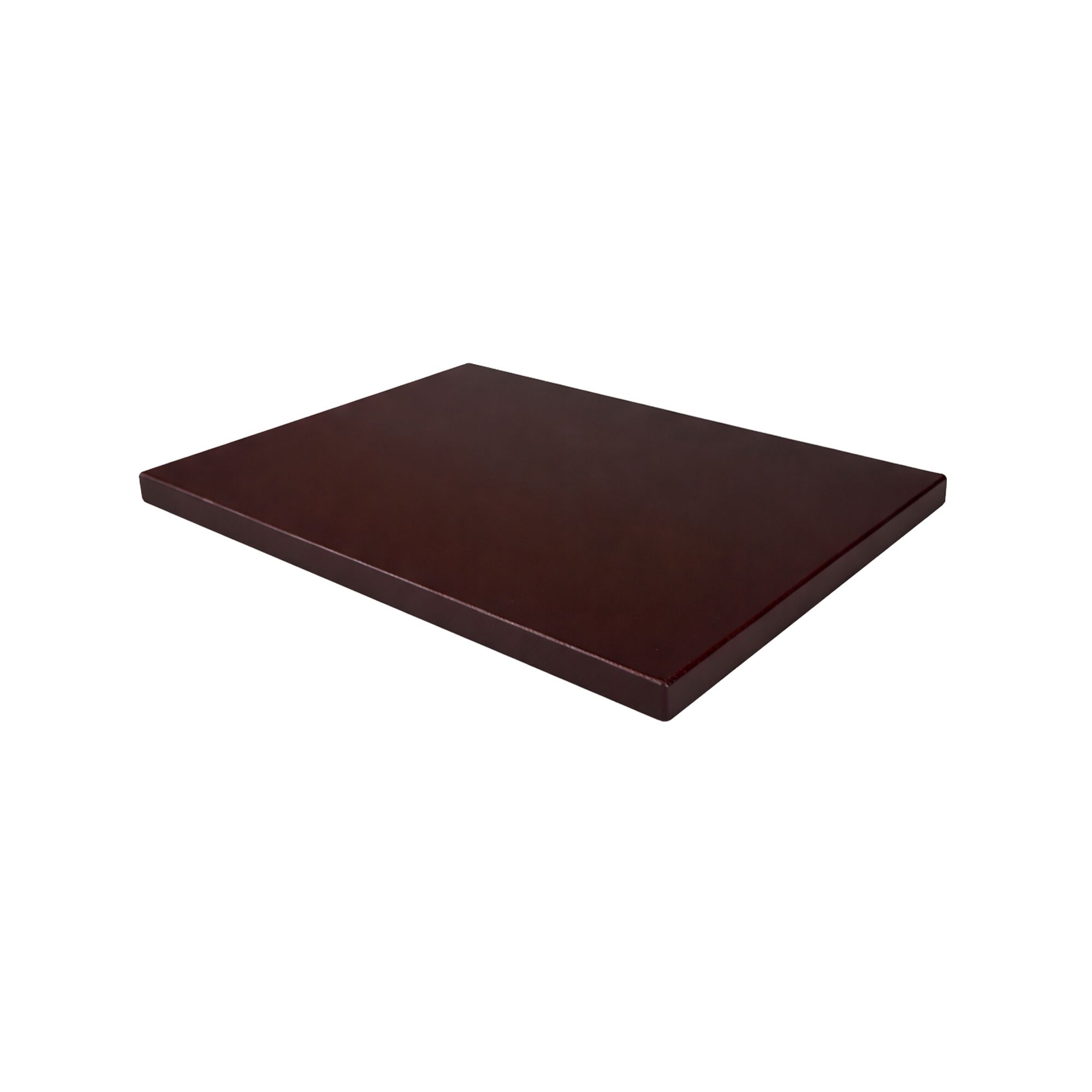 Planche à découper - 250x400mm - Épaisseur: 20mm - Conforme HACCP - Polyéthylène - Marron