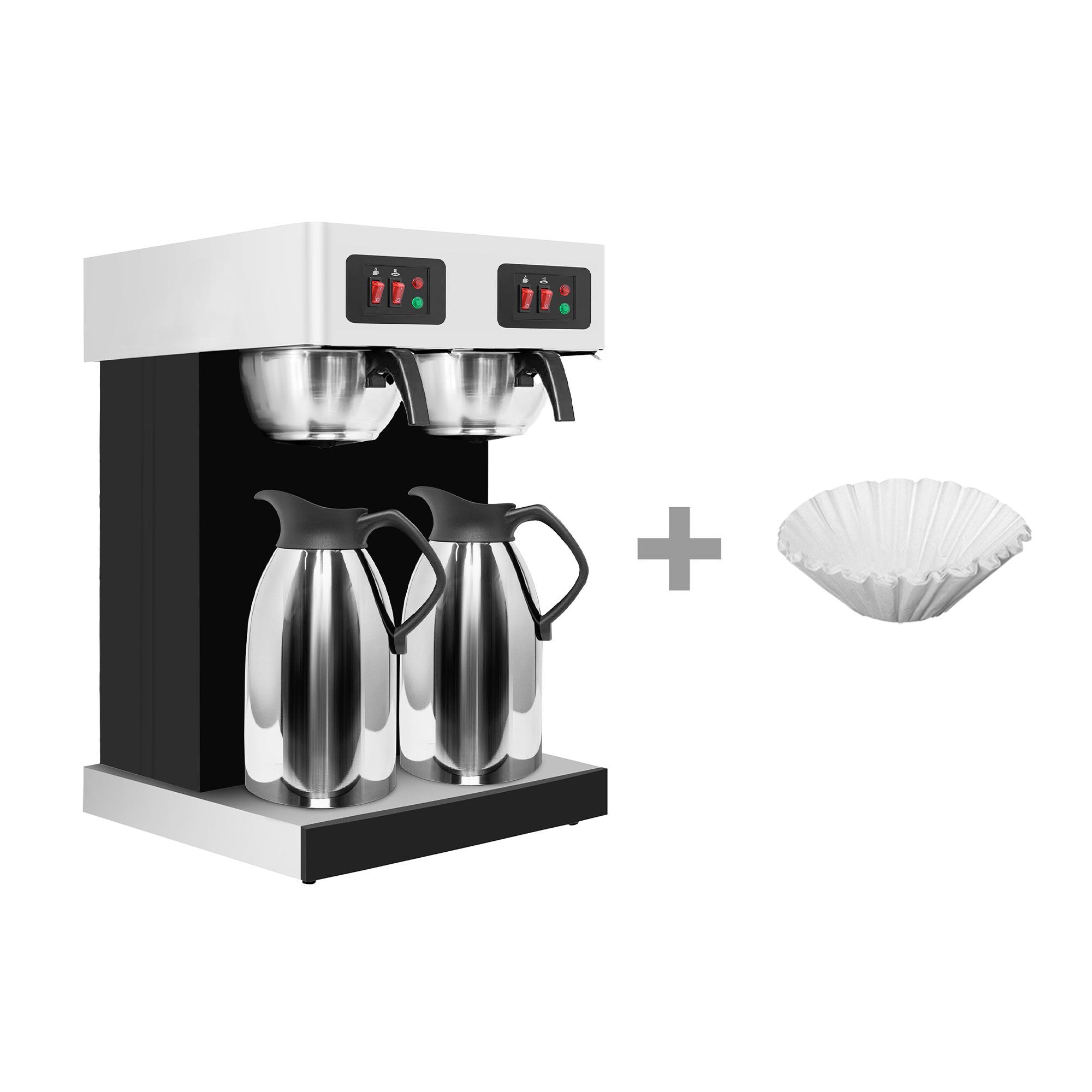 Aparat za filter kavu - 2x 2,0 l - uklj. 2 izolirana vrča