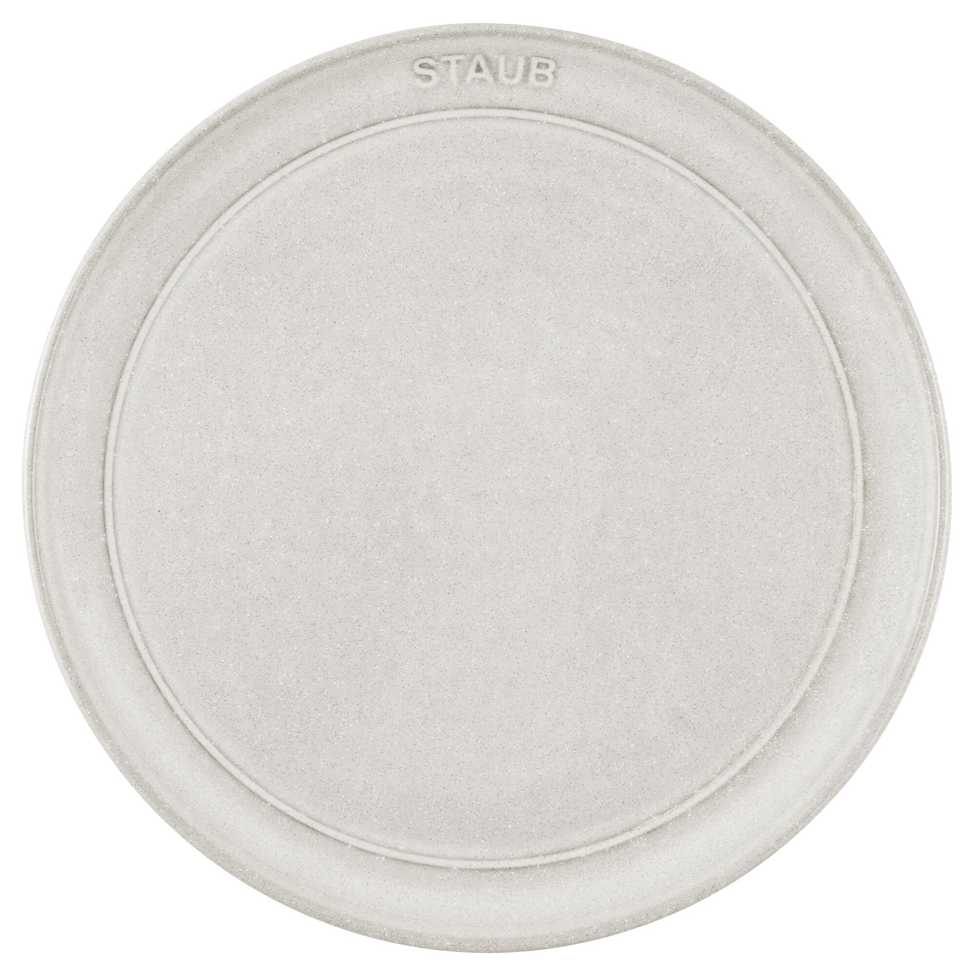 STAUB | Dining Line Ceramic Flat Plate – Ø 22 cm - White Truffle