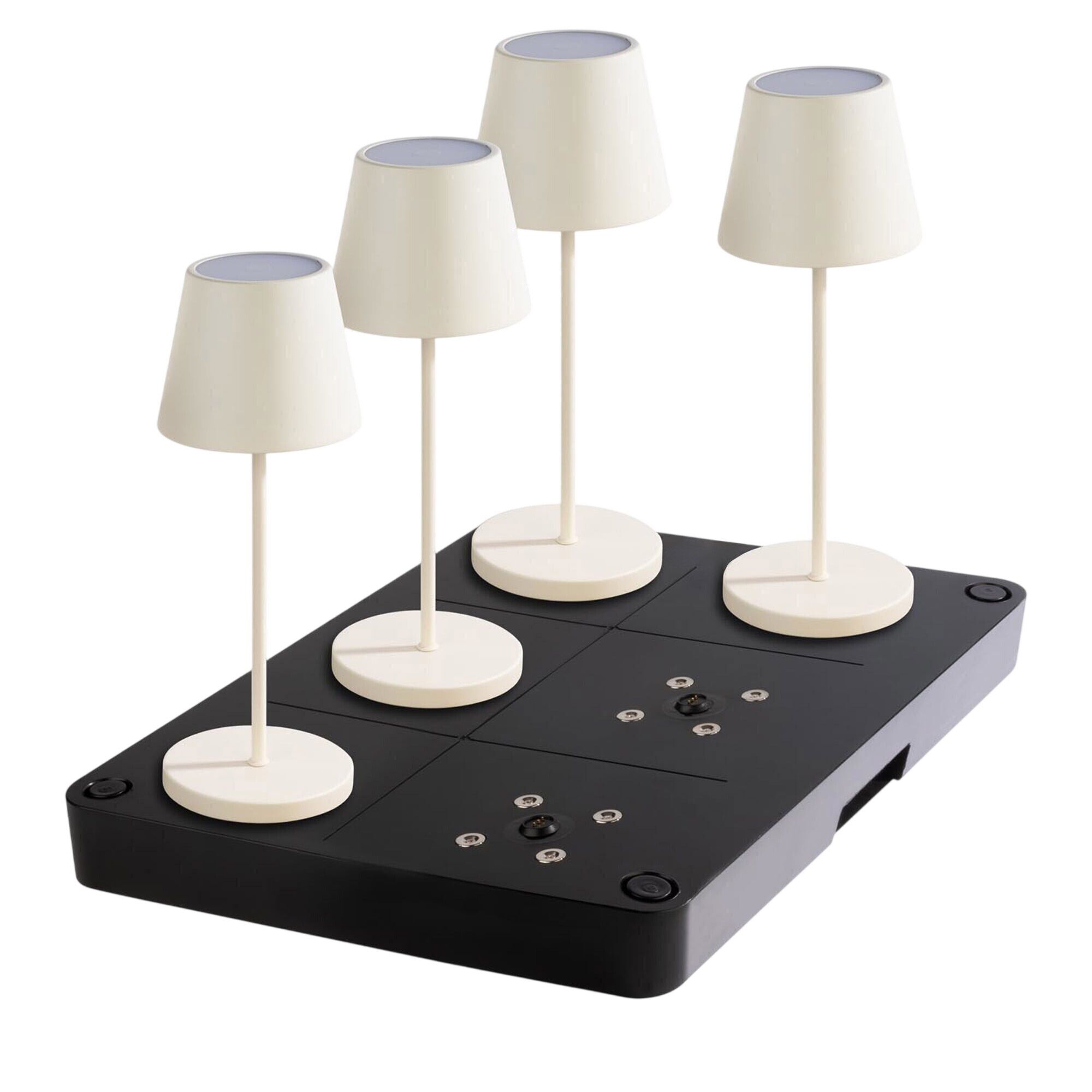 Station de charge 6 ports - ABS plastique - 430x315x50mm - Noir - incl. prise secteur, 2 télécommandes avec piles