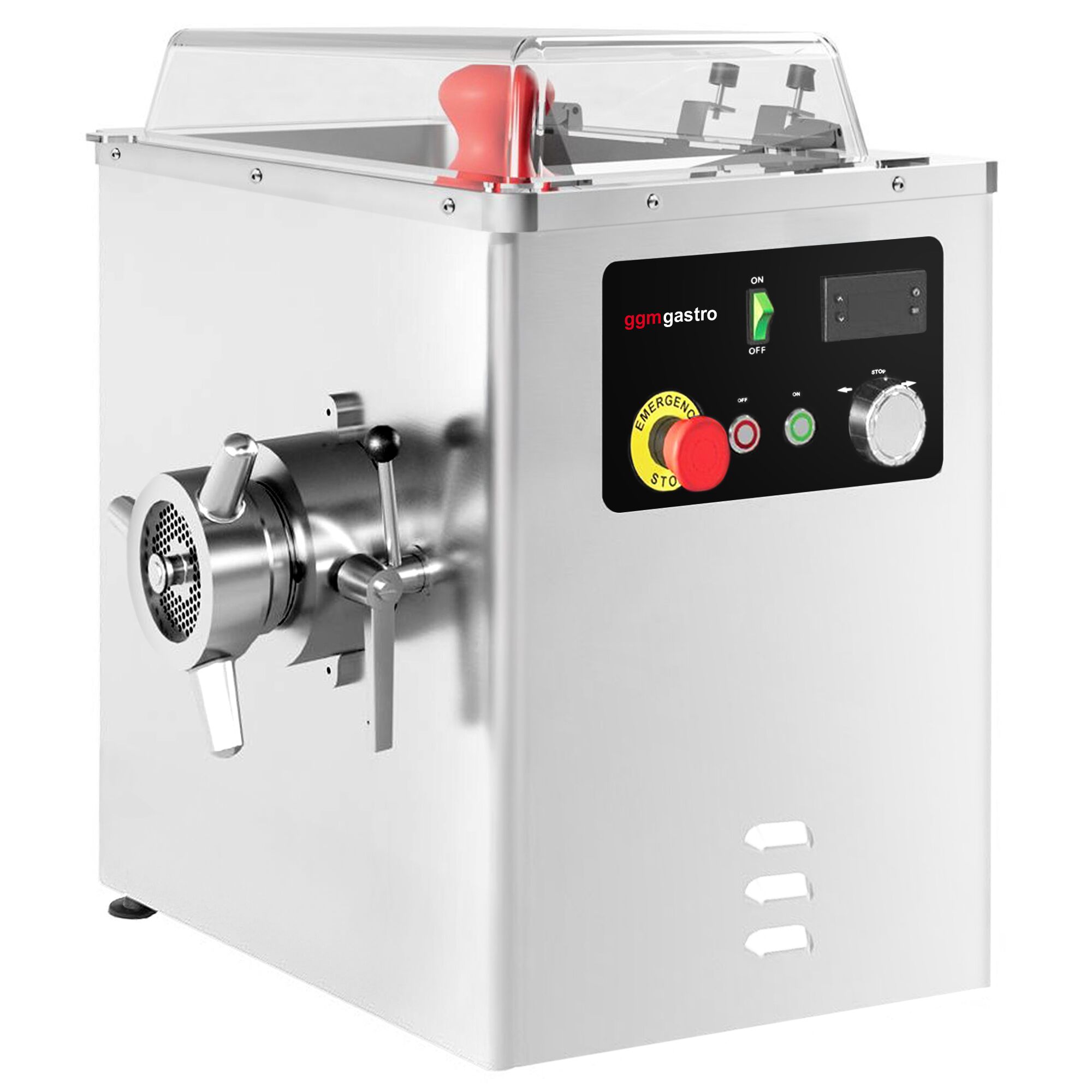 Heavy Duty Electric Meat Mincer Size 22 - 250kg/h - 1.5 kW - Mincing Plate 4mm - with Cooling System