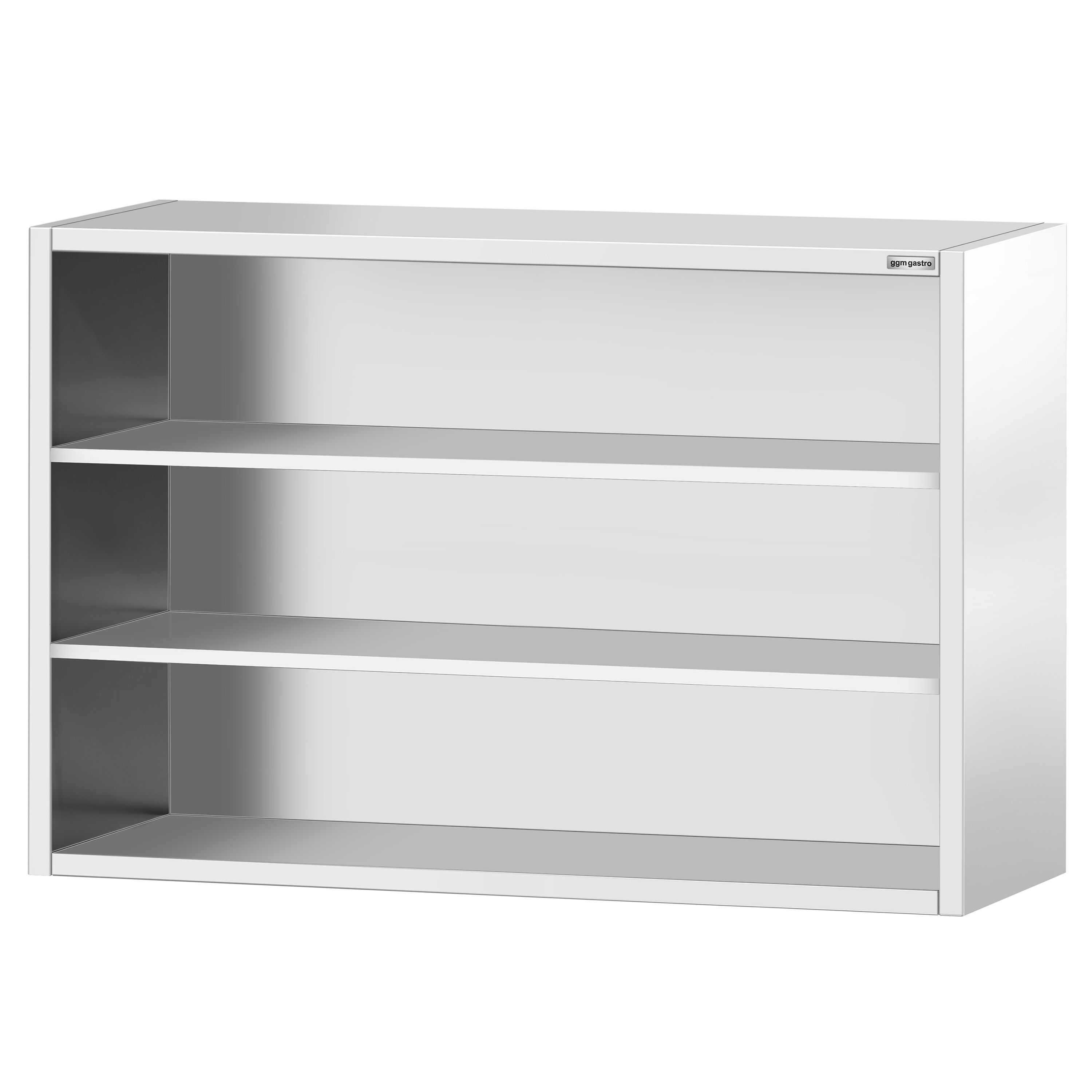 Armoire murale en acier inoxydable PREMIUM - 1800x400mm - sans portes (ouvert) - 1000mm de haut
