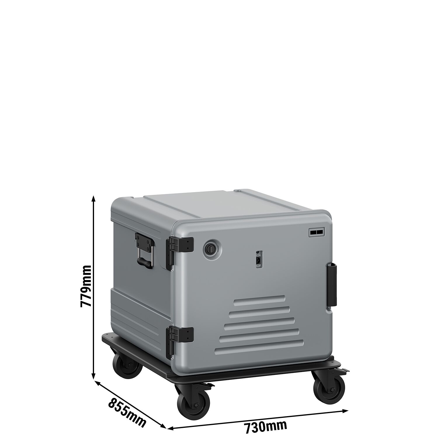 Thermobox - Chargement par l’avant - 180L - 730x855x760mm - chauffant - pour 12x GN 2/1