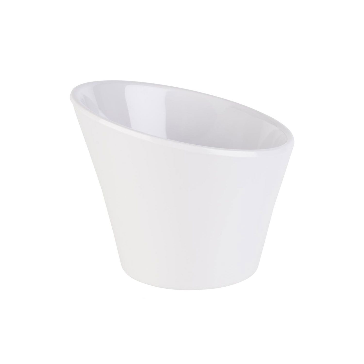 (6 pcs) Coupe - CASUAL - Mélamine - 300ml - carré - 120x120mm - Profondeur : 95mm - Blanc
