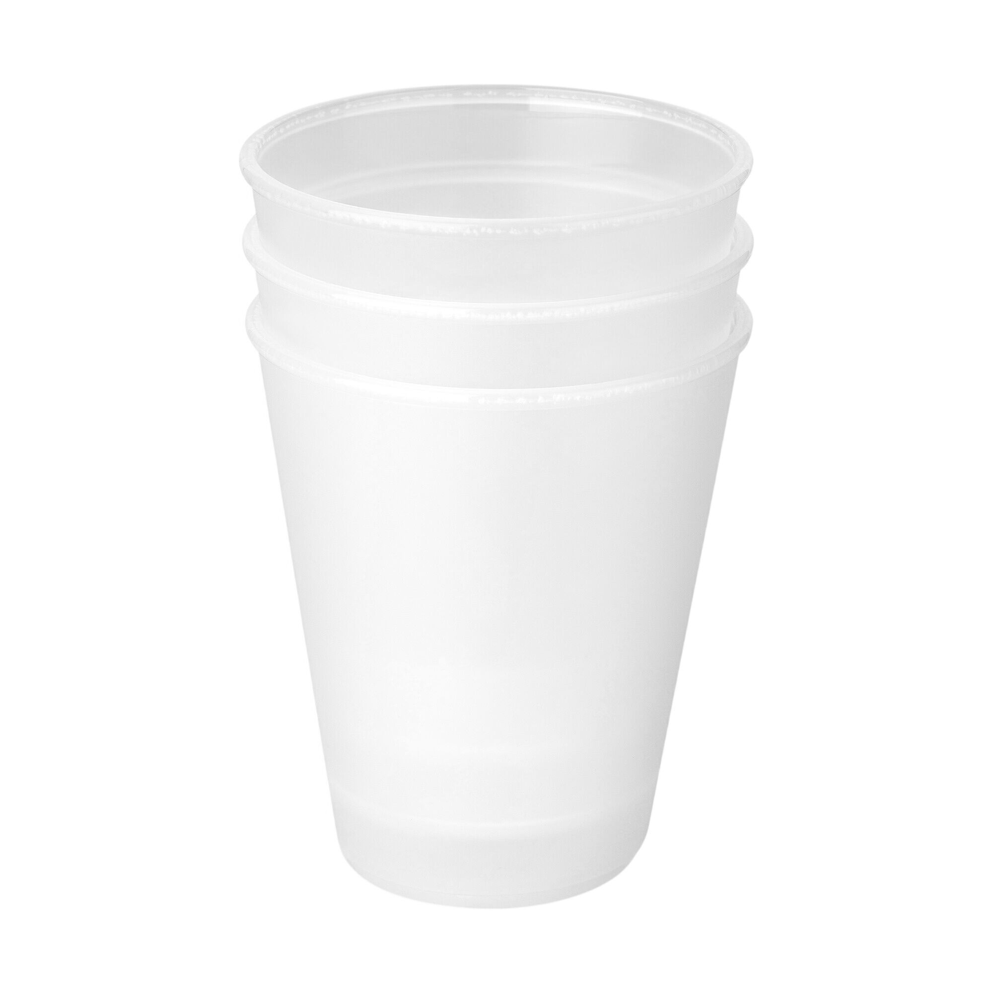 (24 pièces) Gobelets réutilisables - 300ml - Transparent