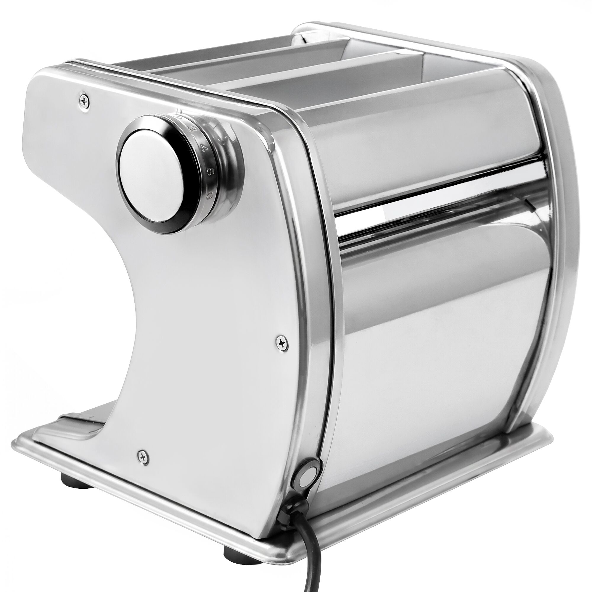 Commercial Electric Pasta Machine – Stainless Steel – 7-Level Dough Thickness Adjustment