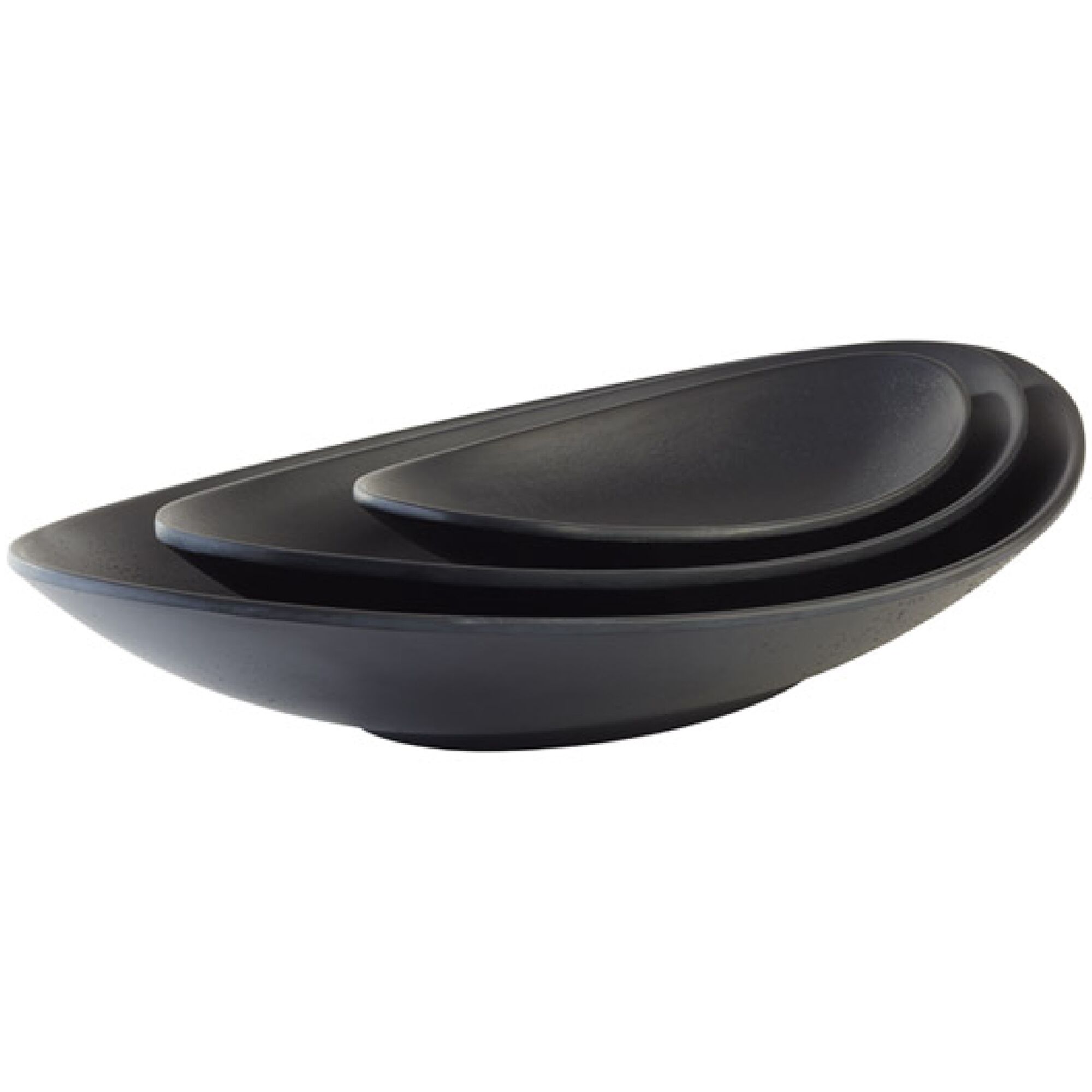 (6 pièces) Bol - ZEN - Mélamine - 0,25 litre - 250 x 135 mm - Noir