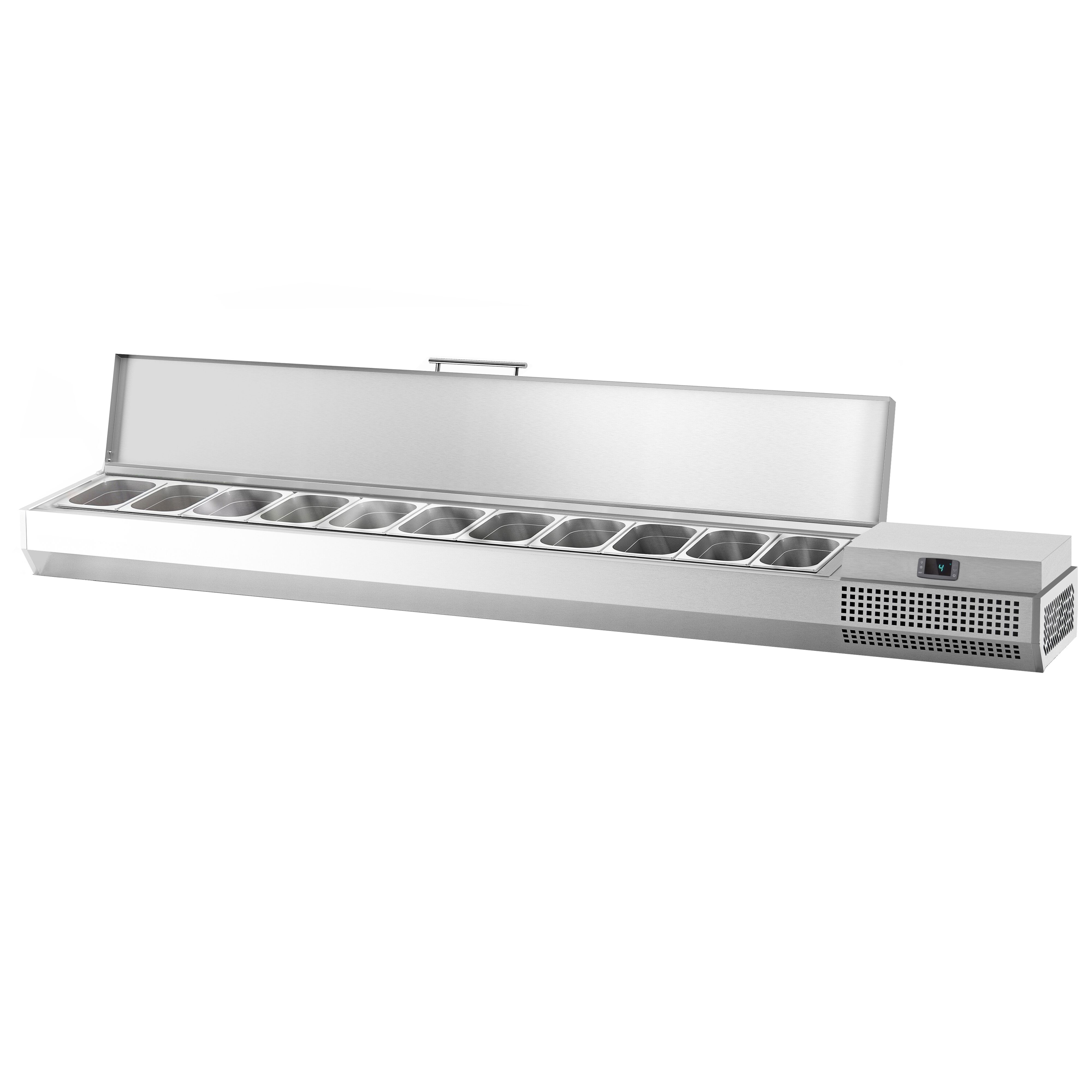Vitrine Réfrigérée à Ingrédients PREMIUM PLUS - 2300x353mm - 11x GN 1/4