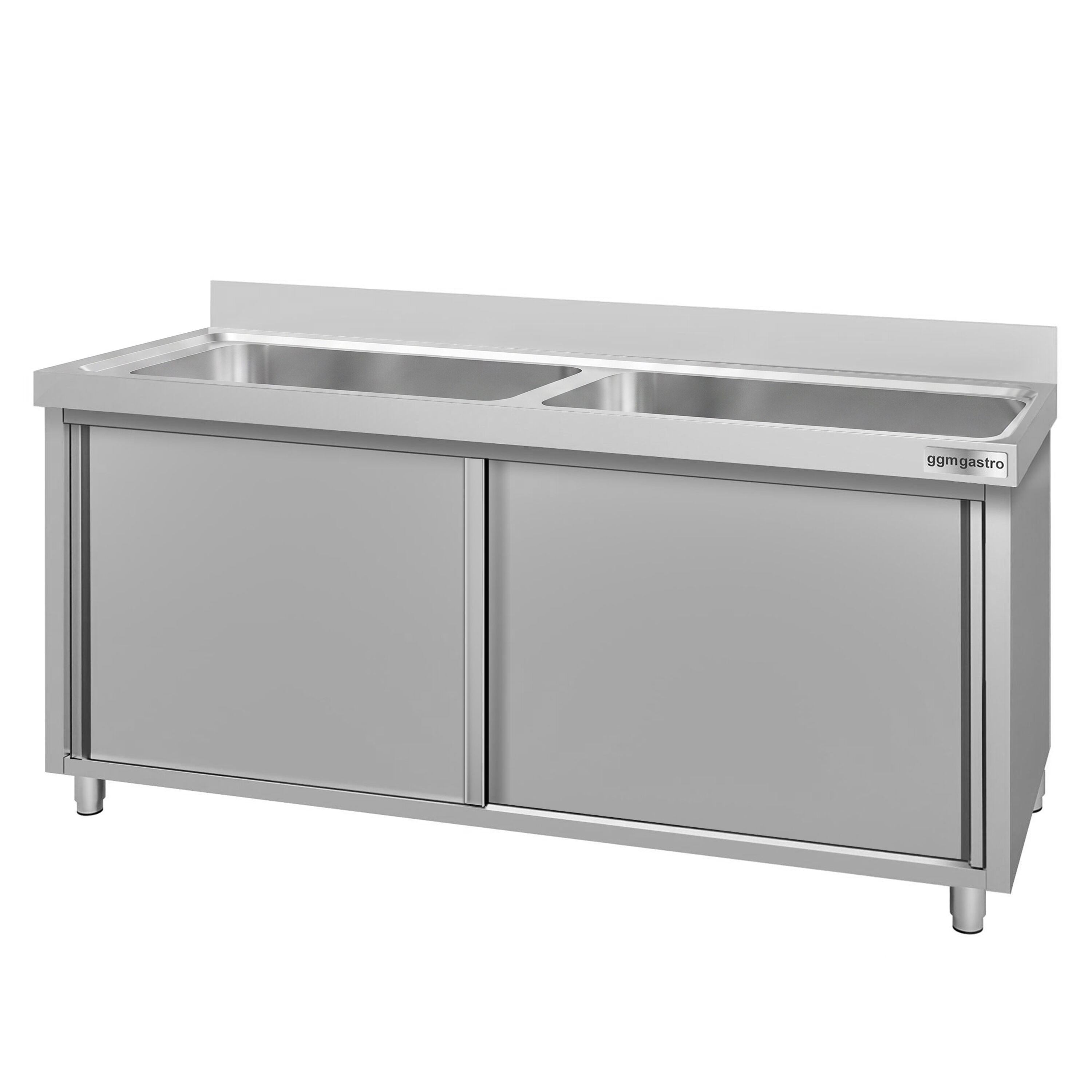 ECO pot washing cabinet - 1800x700mm - with 2 basins