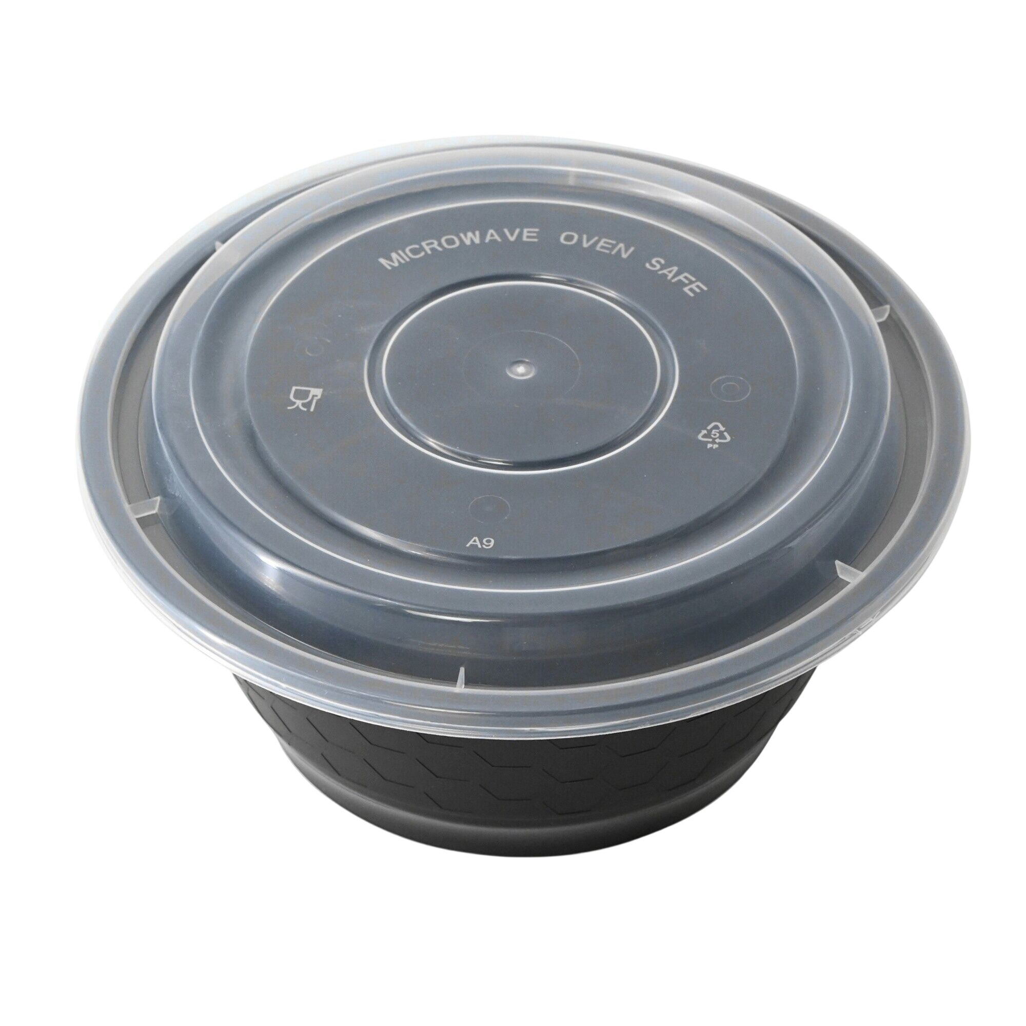 (300 pcs) Barquette réutilisable - Ronde - Transparent