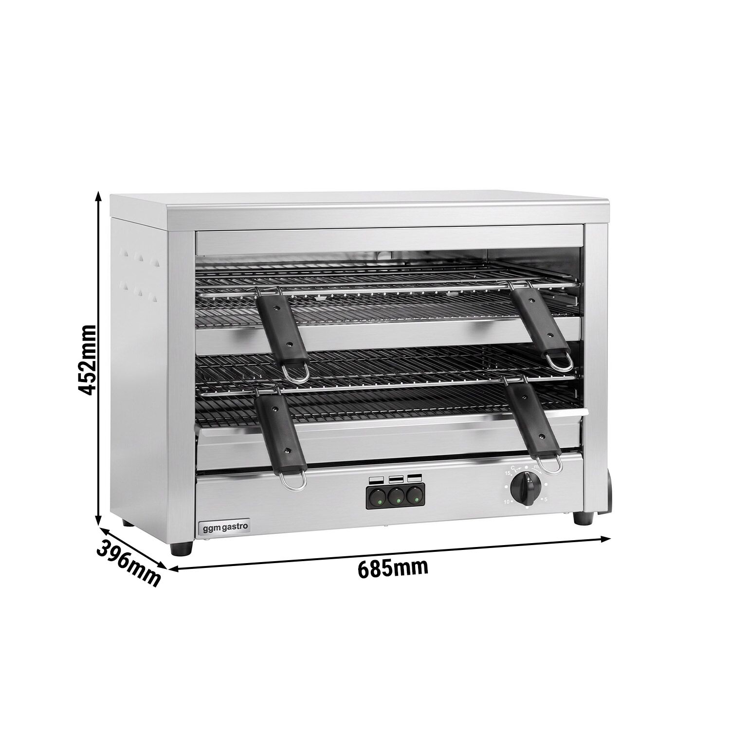 Salamander Grill - Infrared - 4.5kW - 230/400V - 2 Shelves