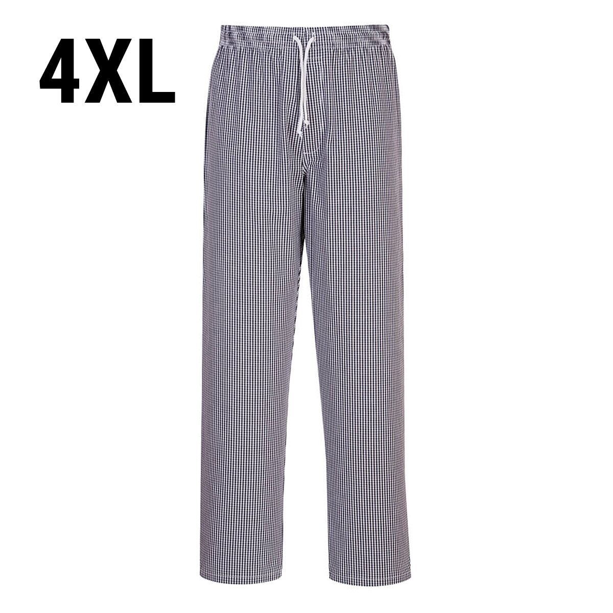 Pantalon de cuisine Bromley – à carreaux – Taille : 4XL