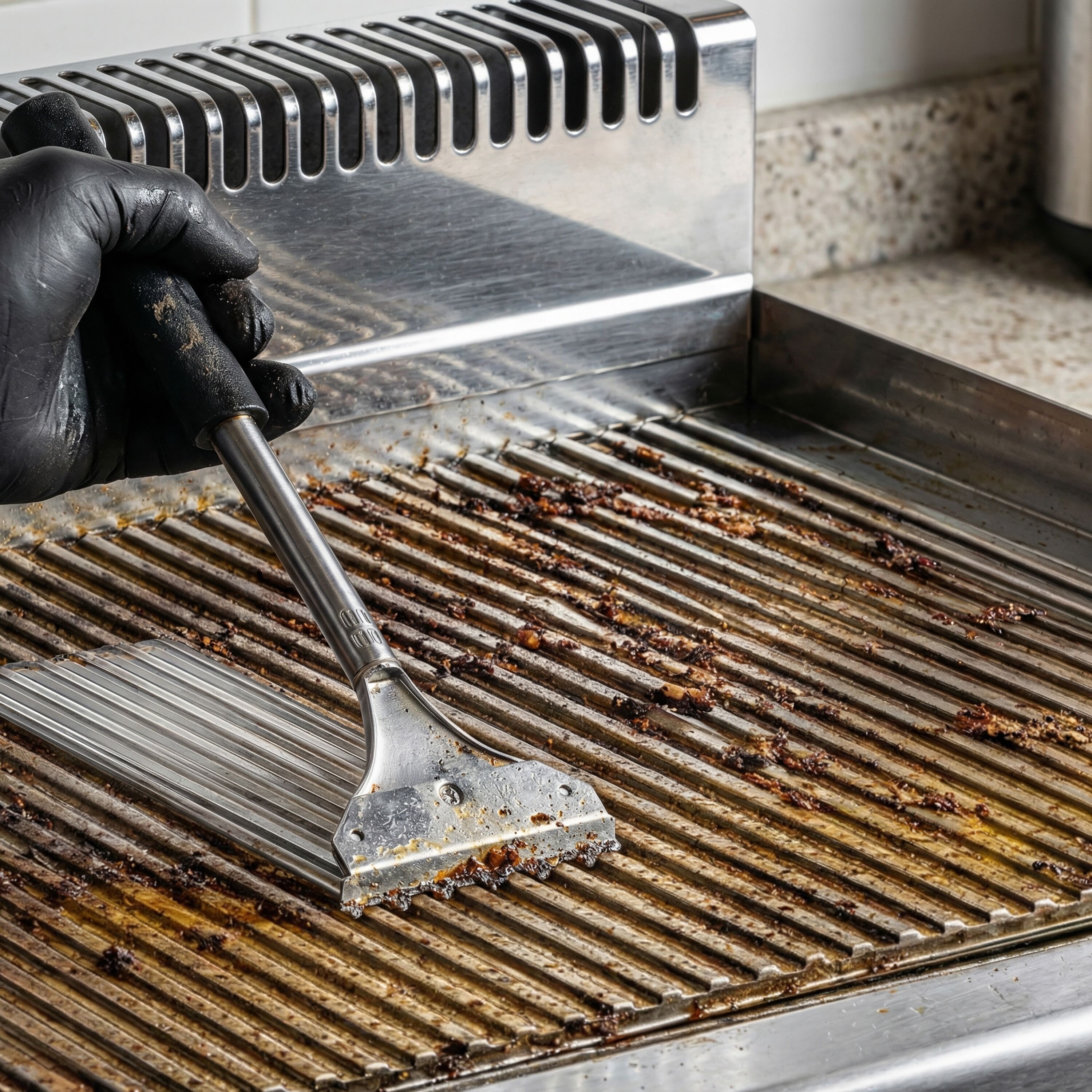 Commercial Electric Griddle - 7.1kW - Smooth/Ribbed Plate (half & half) - Cooking area: 795x535mm - with Cabinet Base - 2 Doors