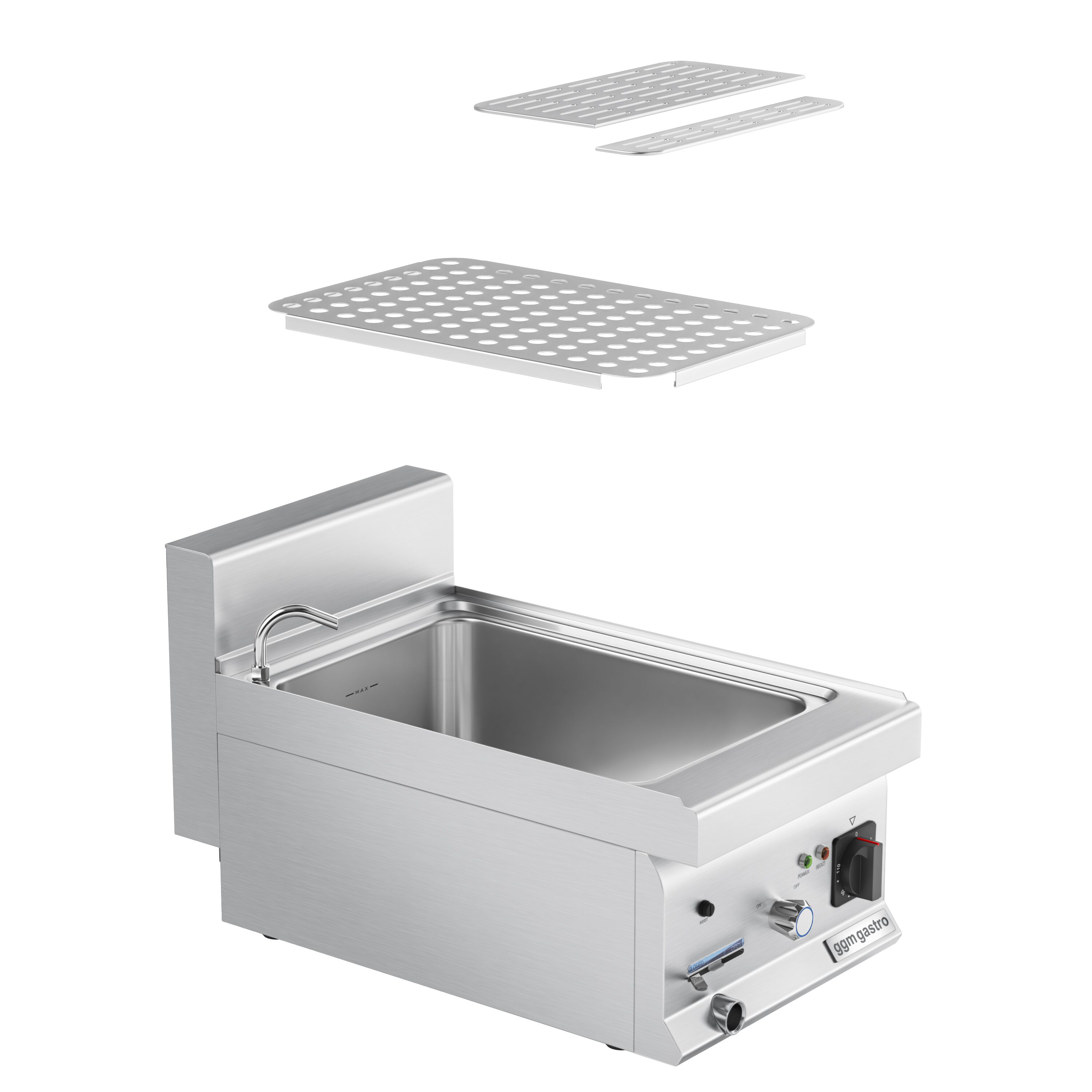 Cuiseur à pâtes électrique avec robinet – 18 L – 4,5 kW