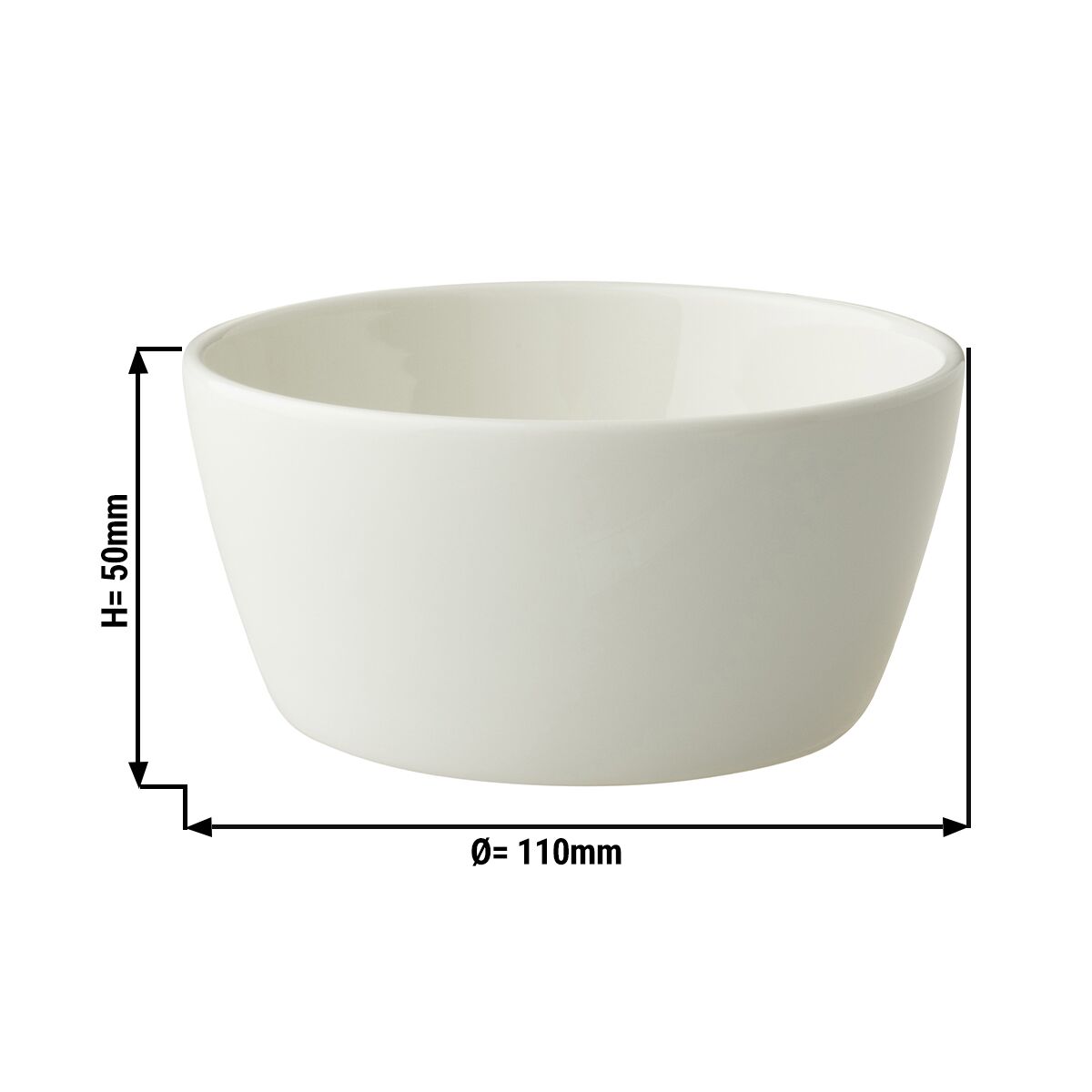 (12 pcs) Coupe - LUX - Porcelaine - 25cl - Ø 110mm - Ivoire