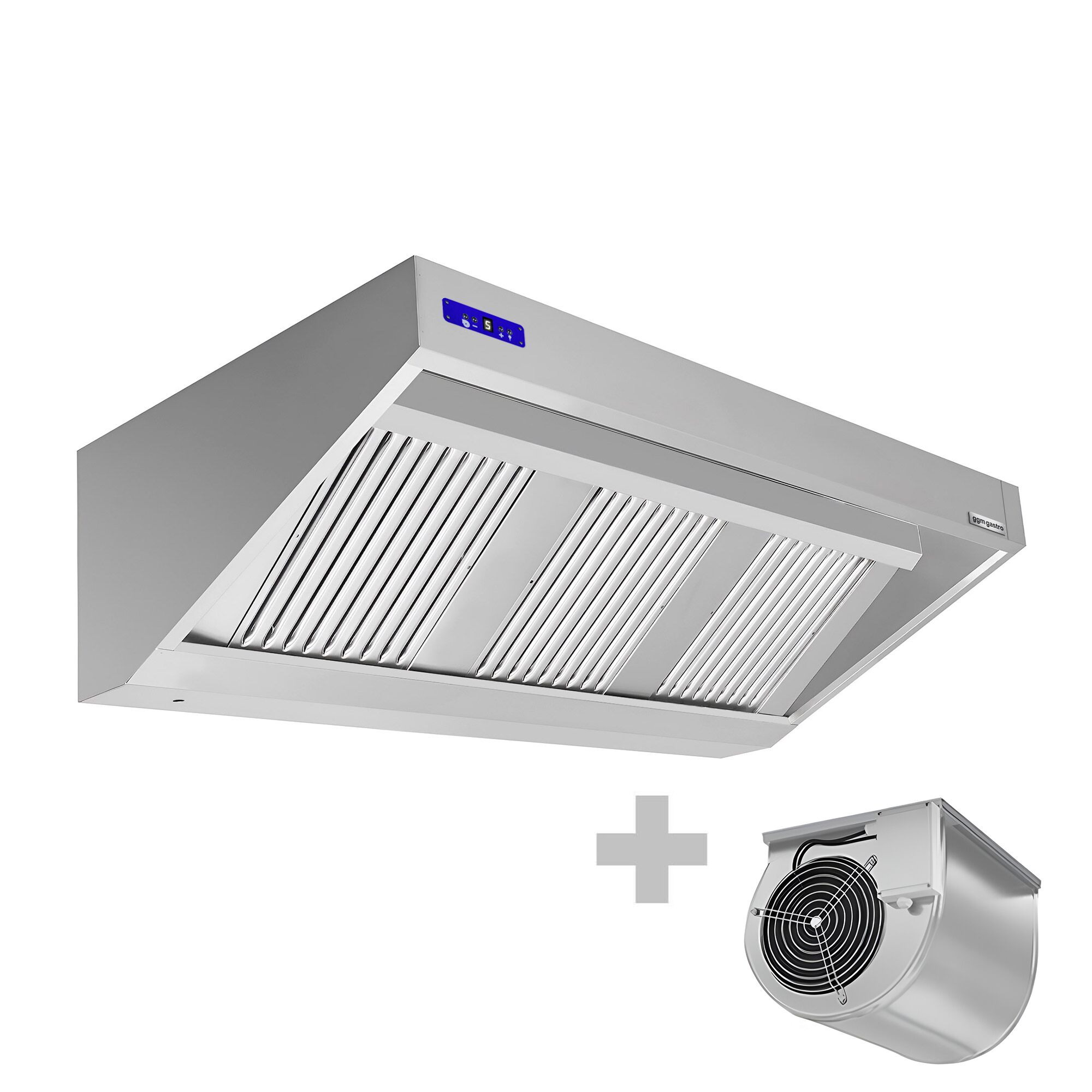 Hotte murale avec moteur - 1800 mm - Régulateur, filtre et lampe