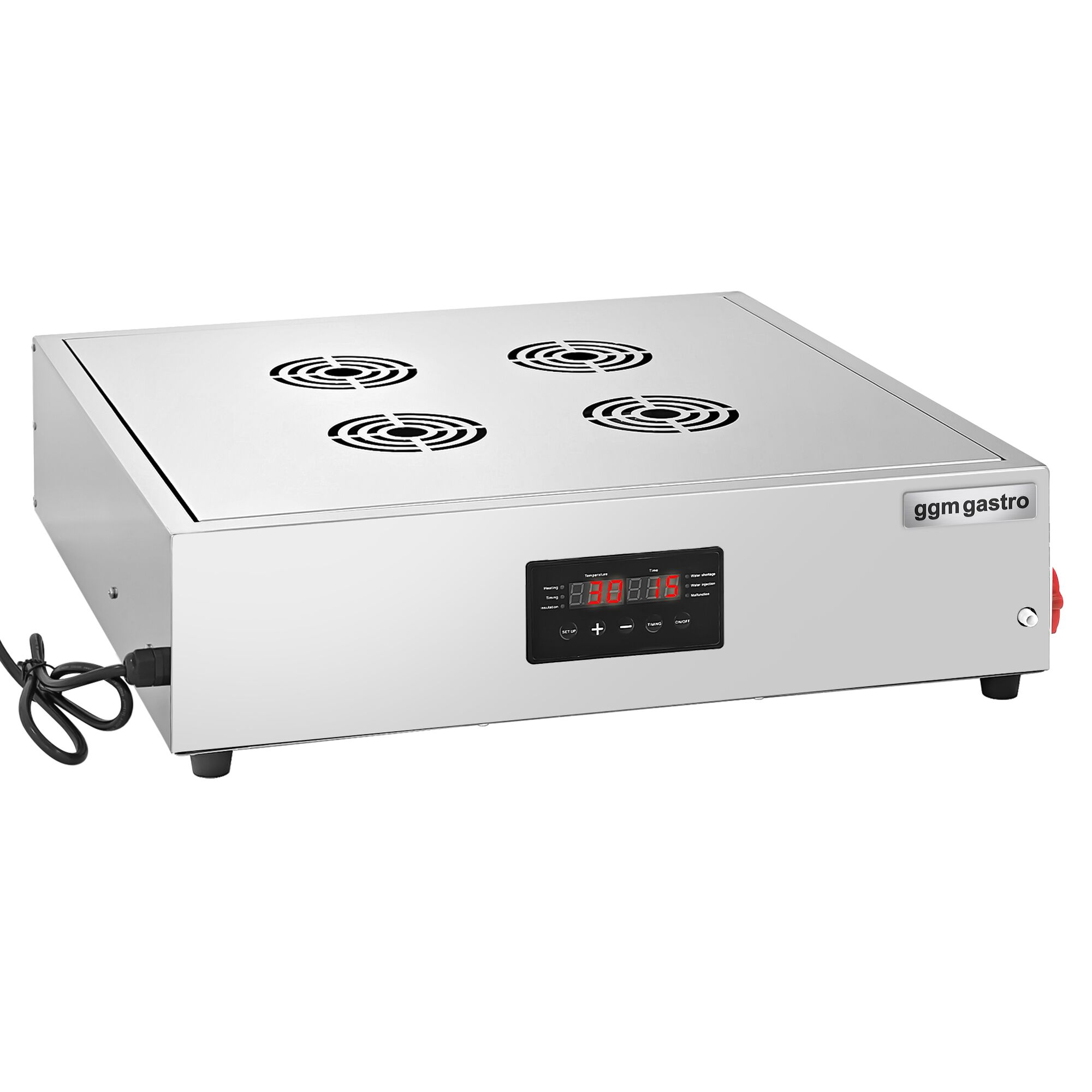 Cuiseur vapeur Dim Sum Professionnel - 2,5kW - Électronique - avec armoire vapeur 5 tiroirs