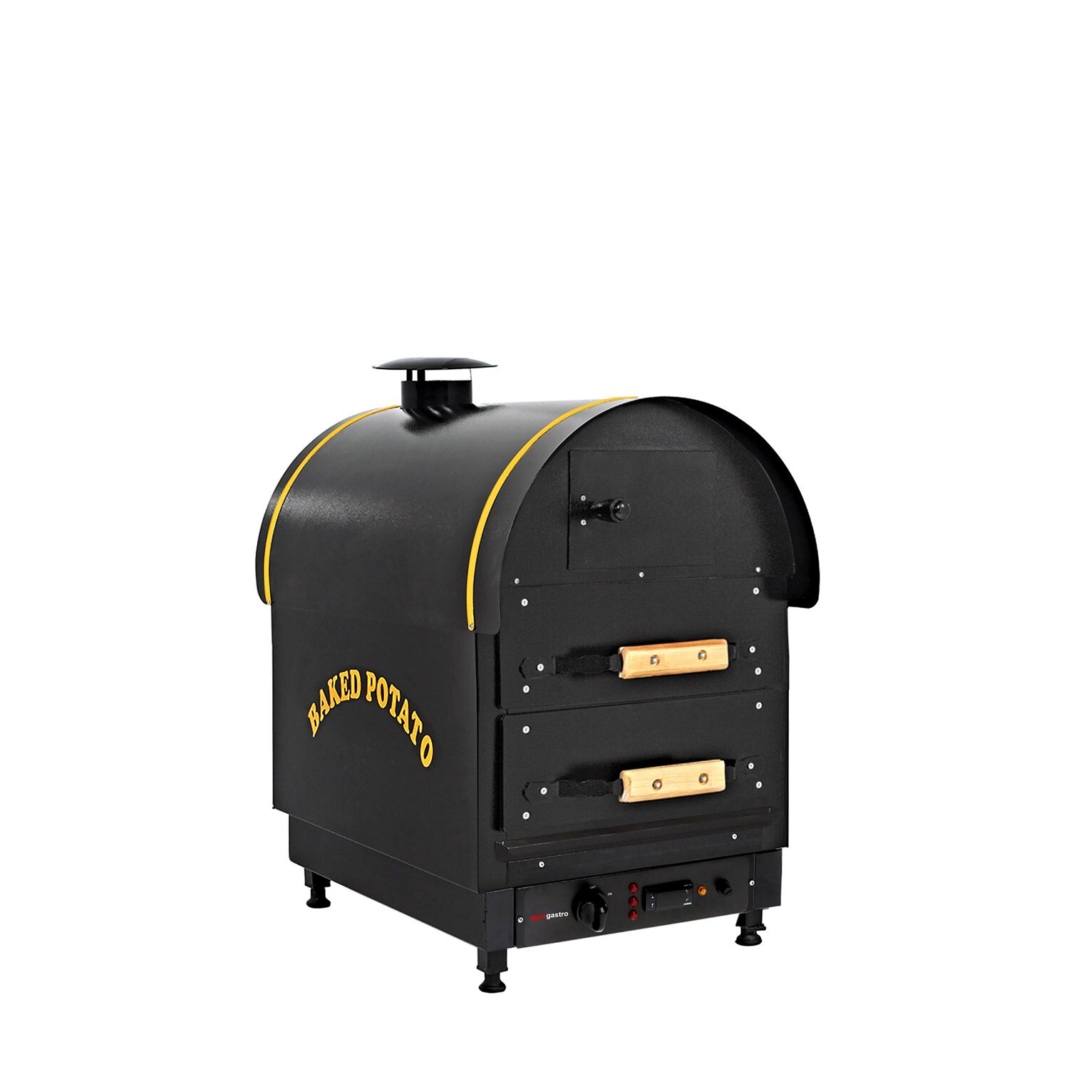 Commercial Electric Jacket Potato Oven - Digital Controls - 3kW - 380V - 500x750x700mm - with 2 drawers