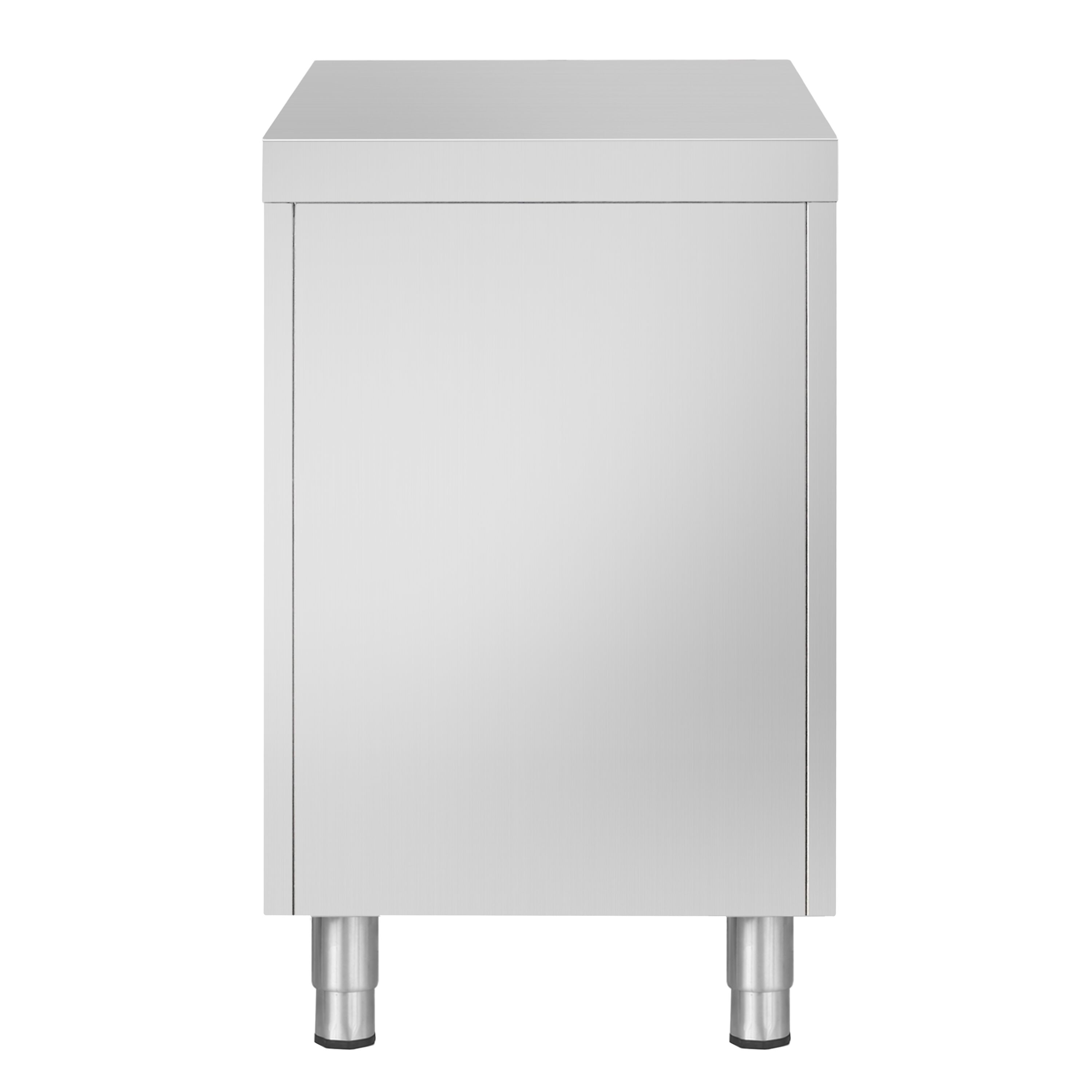 Meuble bas à tiroirs - Acier inoxydable - avec 5 tiroirs - 500x700mm