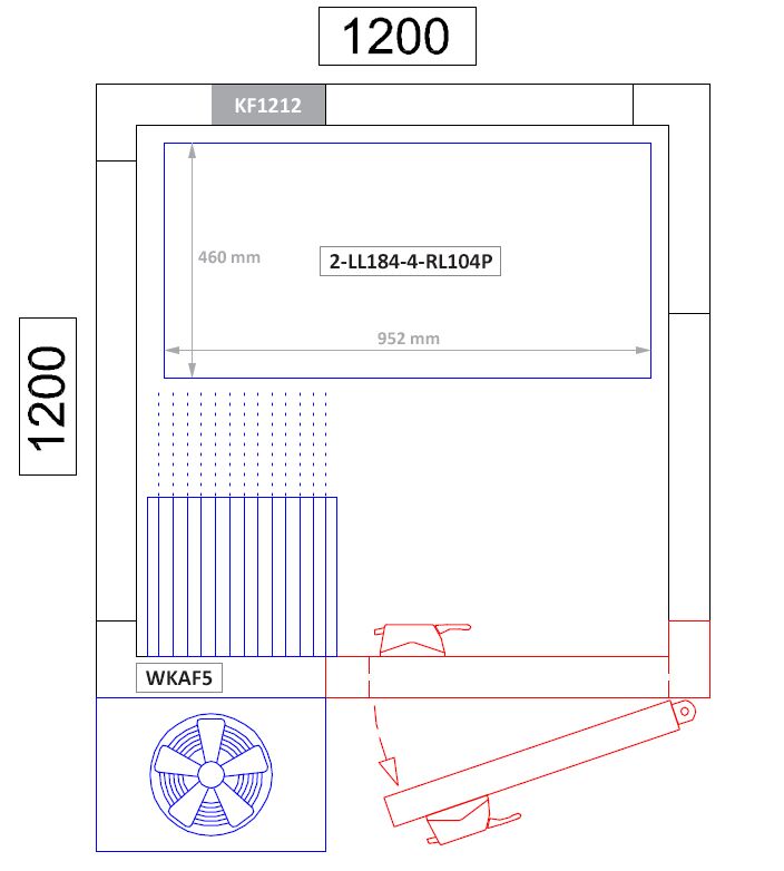 Étagère de base en aluminium - 952 x 1800 mm - Capacité de charge : 600 kg