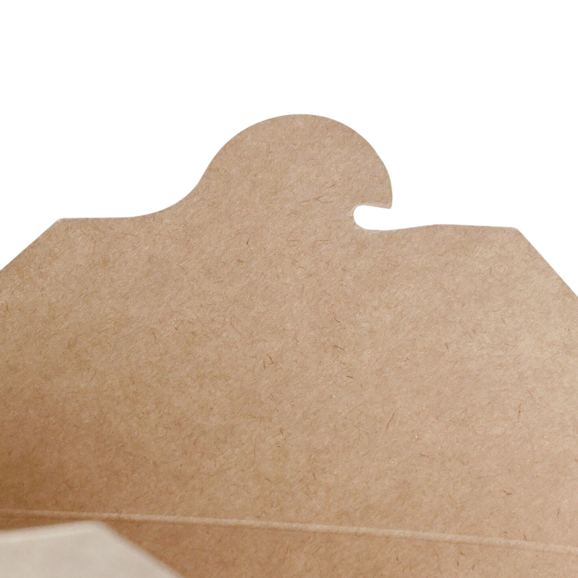 (300 pcs) Barquette réutilisable - 1200ml - Rectangulaire - Brun
