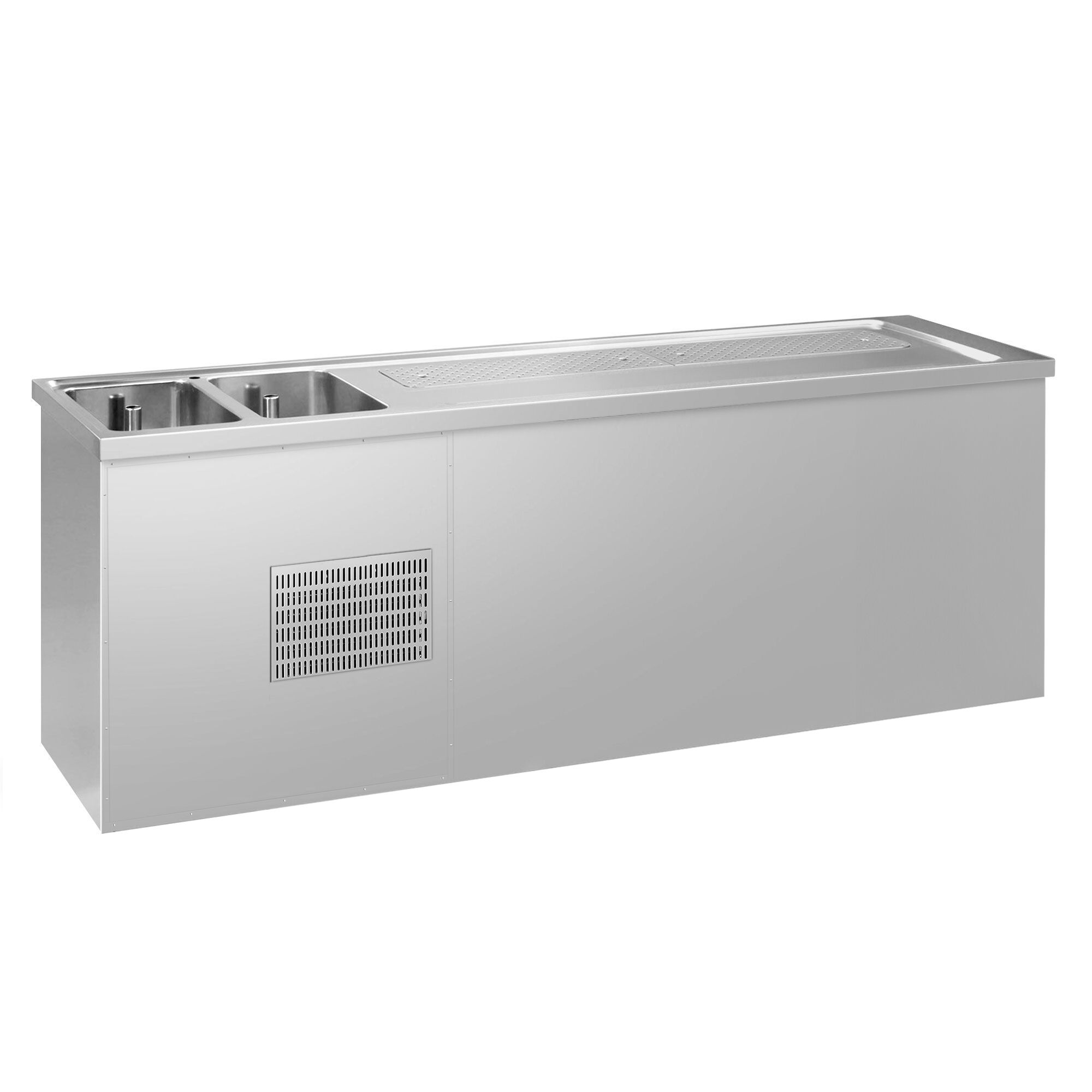 Comptoir de bar réfrigéré Premium PLUS - 2500x700mm - 3 portes	