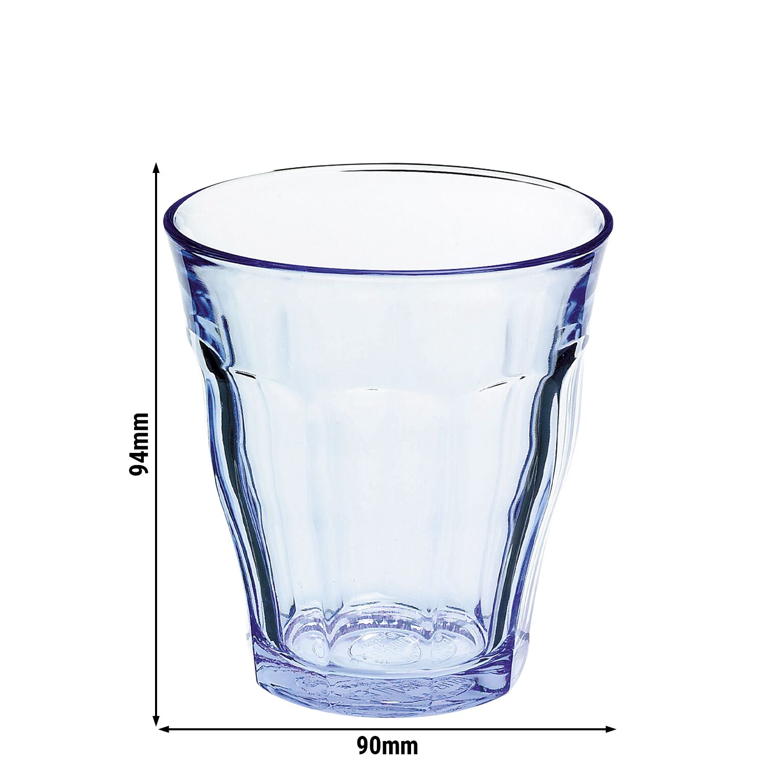 (6 pcs) Duralex Gobelet - PICARDIE - 31 cl - Bleu transparent