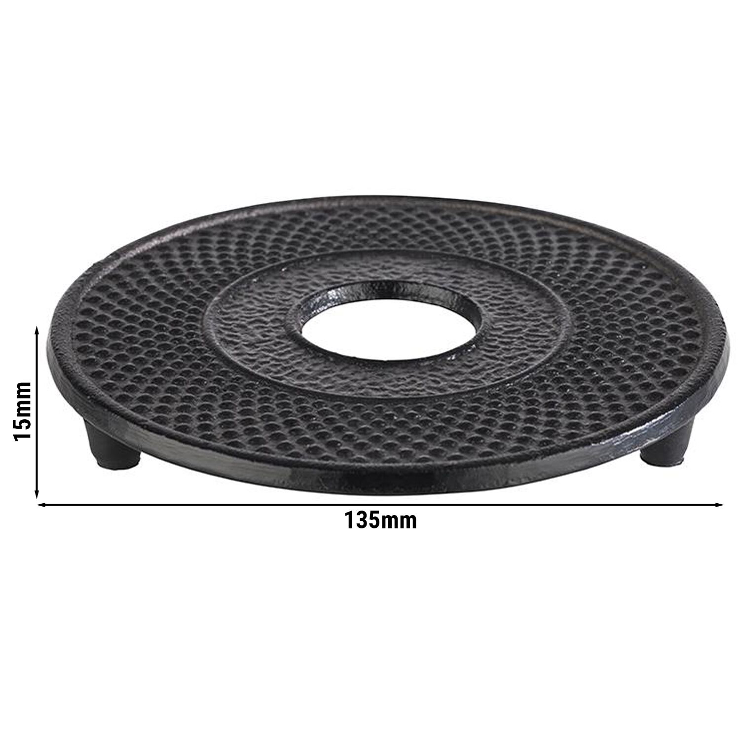 (6 pièces) Sous-verres - ASIA - Fonte - Ø 135 mm - Compatible avec les théières ASIA