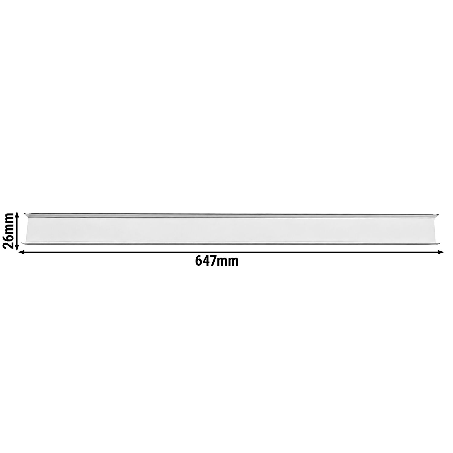 Rails en acier inoxydable - 647mm - convient pour POF218S-EF, POF218-EF, POF168S-EF, POF2158S-EF, POF158S-EF & POF158-EF