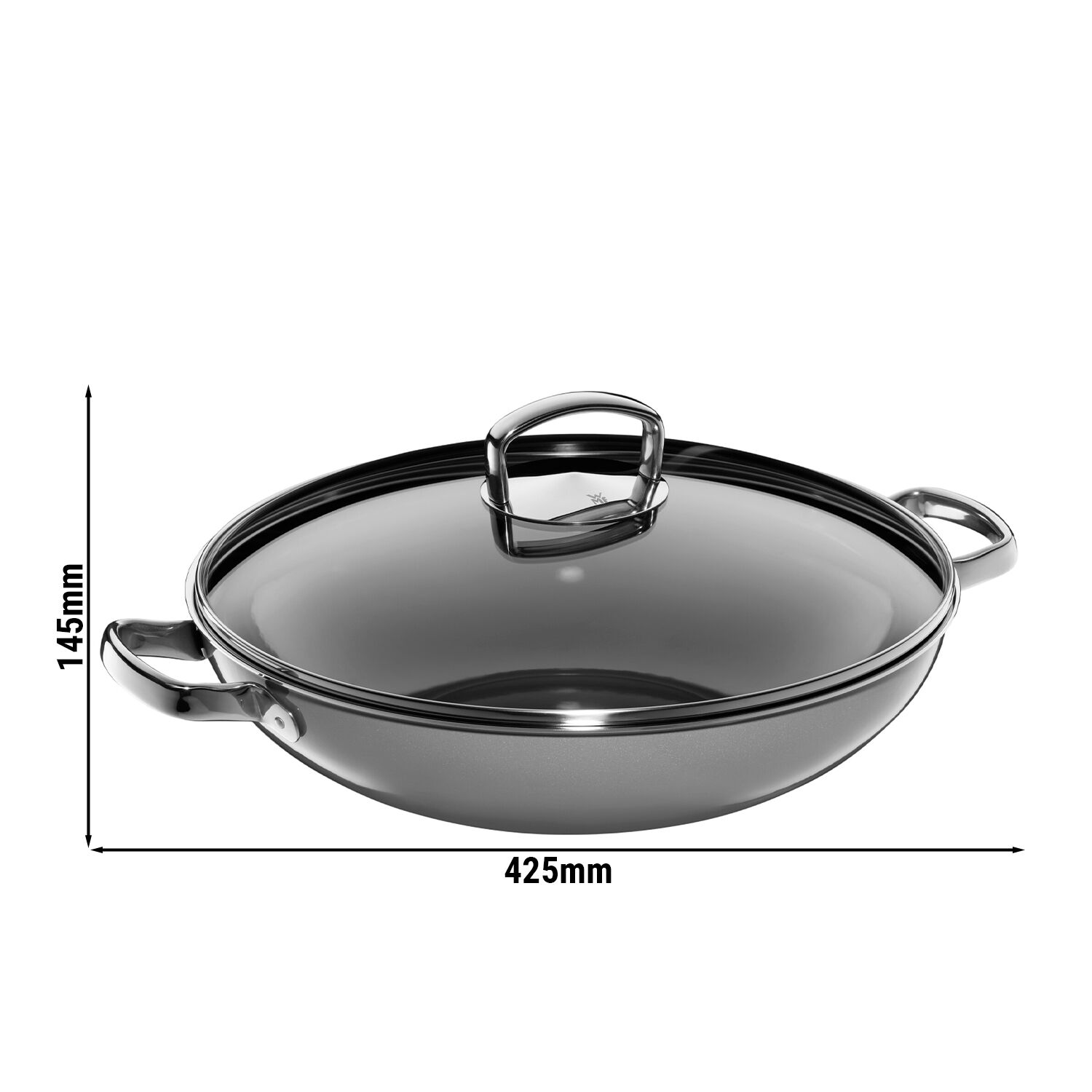 WMF | Fusiontec Mineral – Wok – Ø 360 mm – 7 litres – Platinum