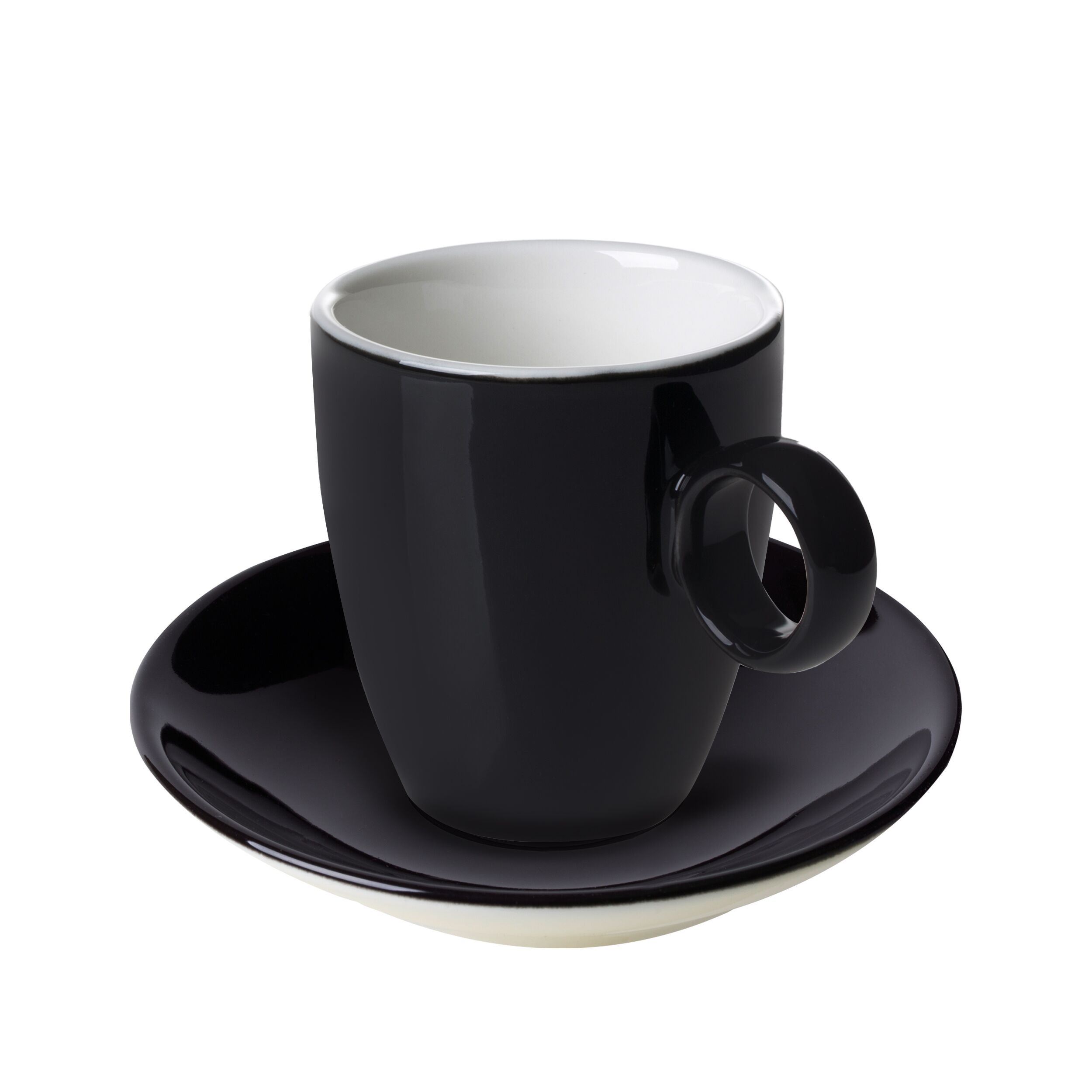 (6 pièces) BART COLOUR CAFE – Tasse à espresso – 65 ml – Noir