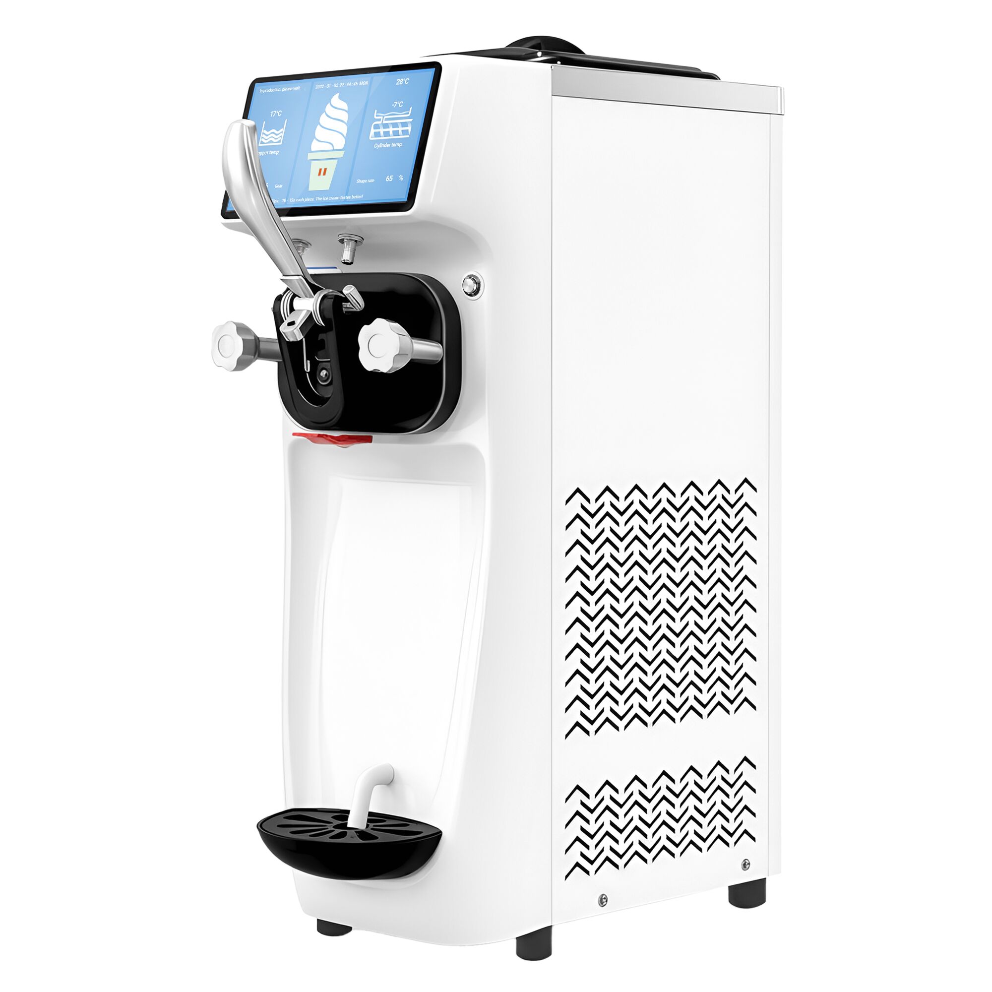 Machine à glace à l’italienne - 16L/h - 1,15kW - Écran tactile - À poser