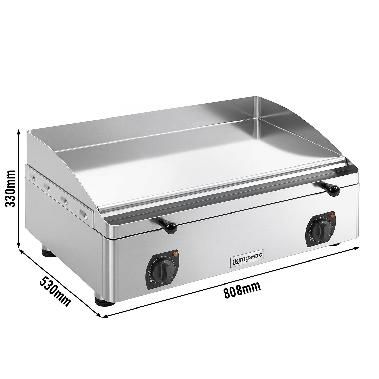 Electric Griddle – 6 kW – Smooth – Cooking Surface: 755x400 mm