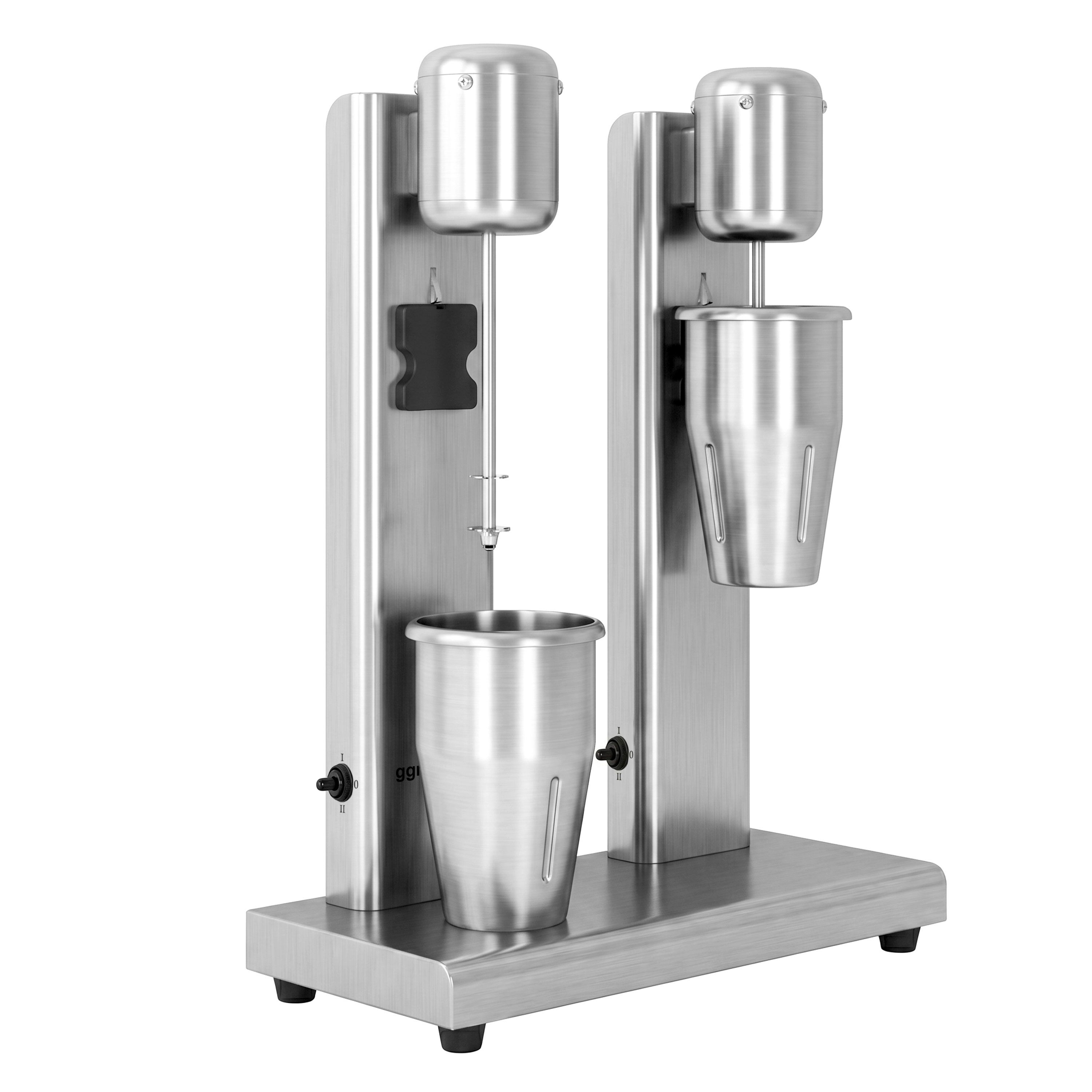 Milkshake & Drinks Mixer ECO - twin spindle - 2x 950ml - 2x 80 Watt - 2 speeds
