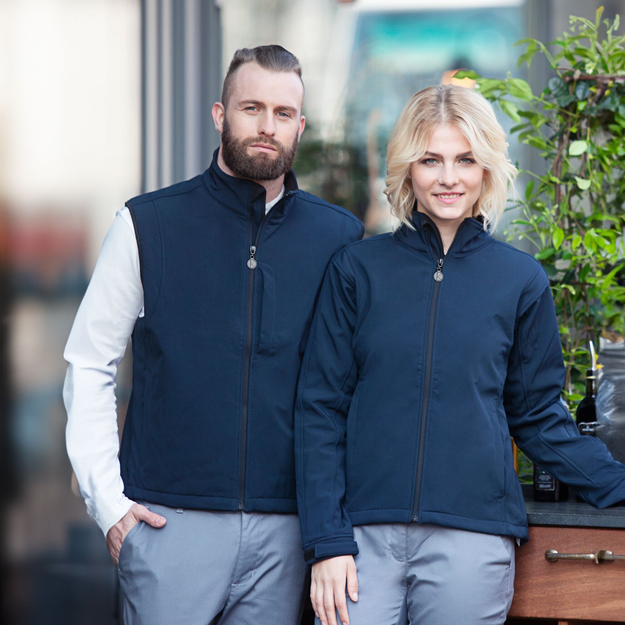 KARLOWSKY | Men's Softshell Gilet Classic – Marine - L - Waterproof 5000 mm - Windproof & Breathable