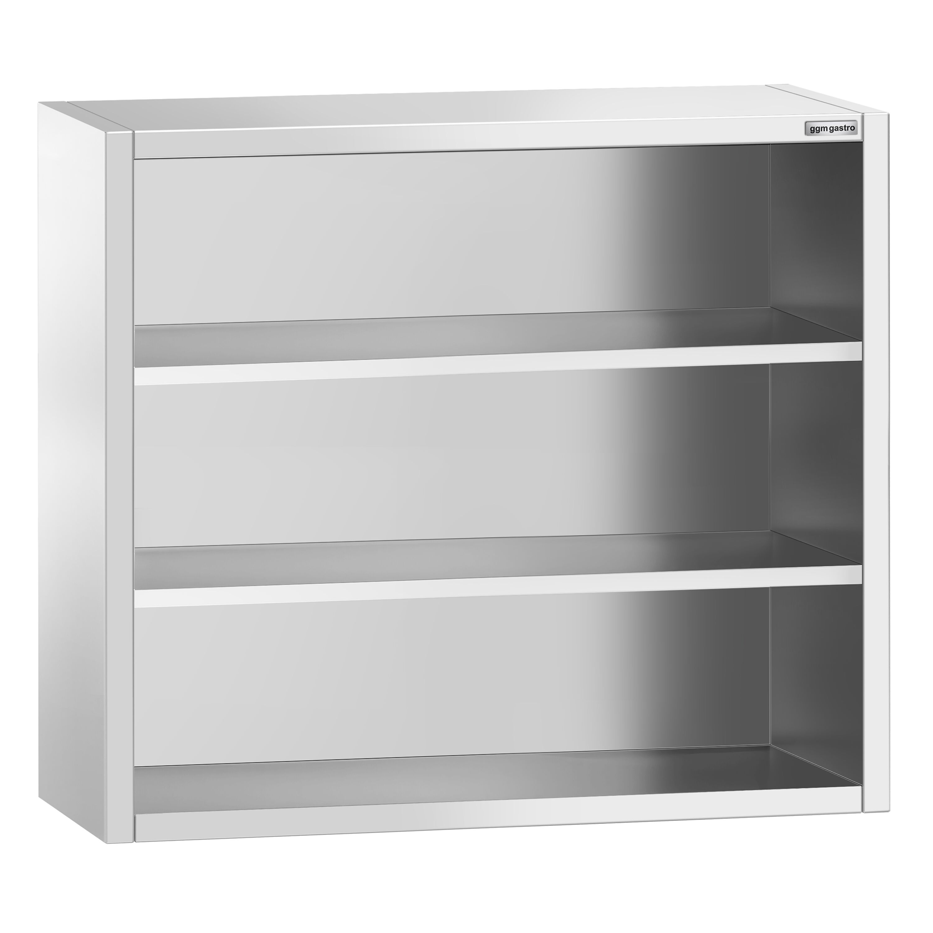 Armoire murale en acier inoxydable PREMIUM - 1000x400mm - sans portes (ouvert) - 1000mm de haut