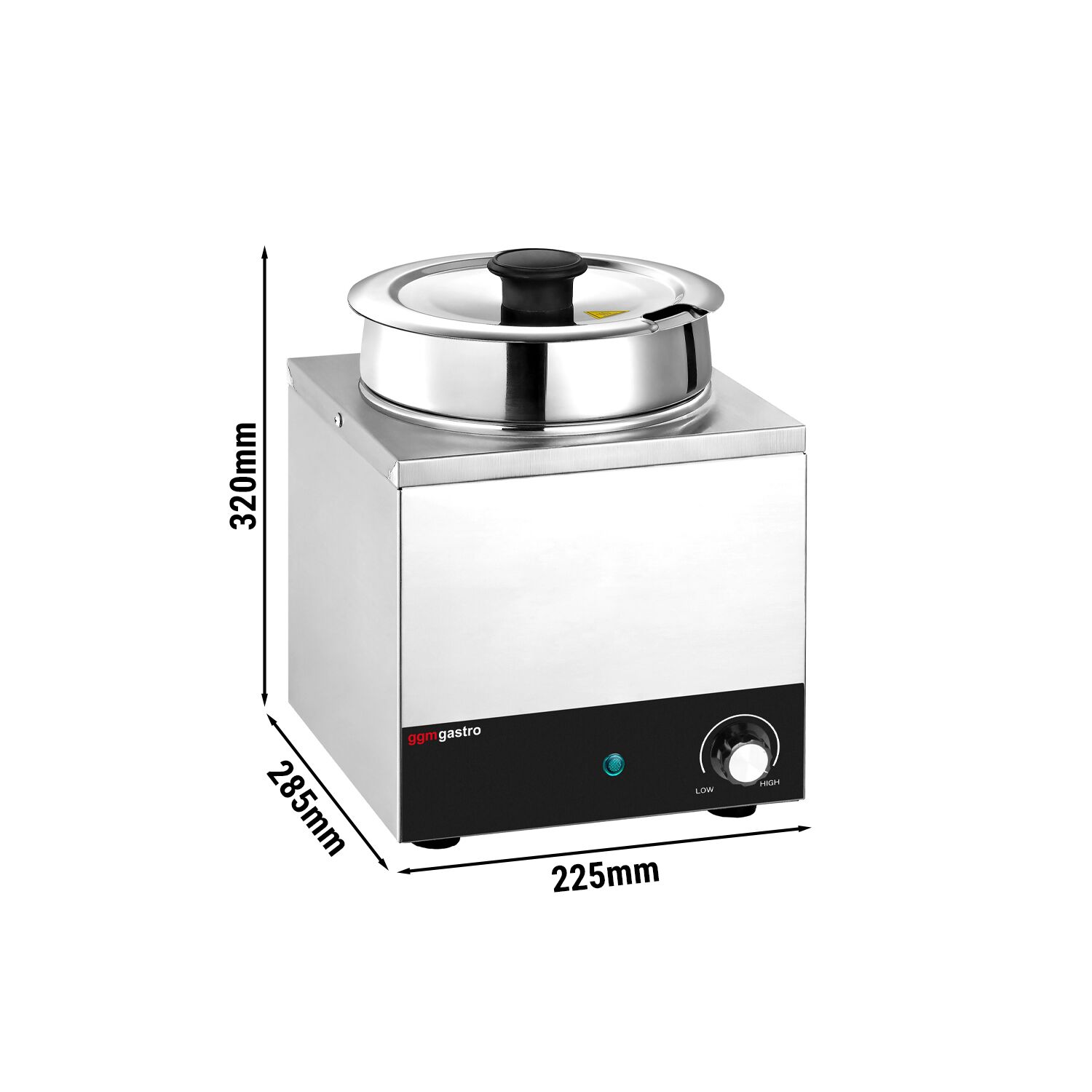 Bain-marie à sauce Inox - 1x6,5L (6,5L) - 200W