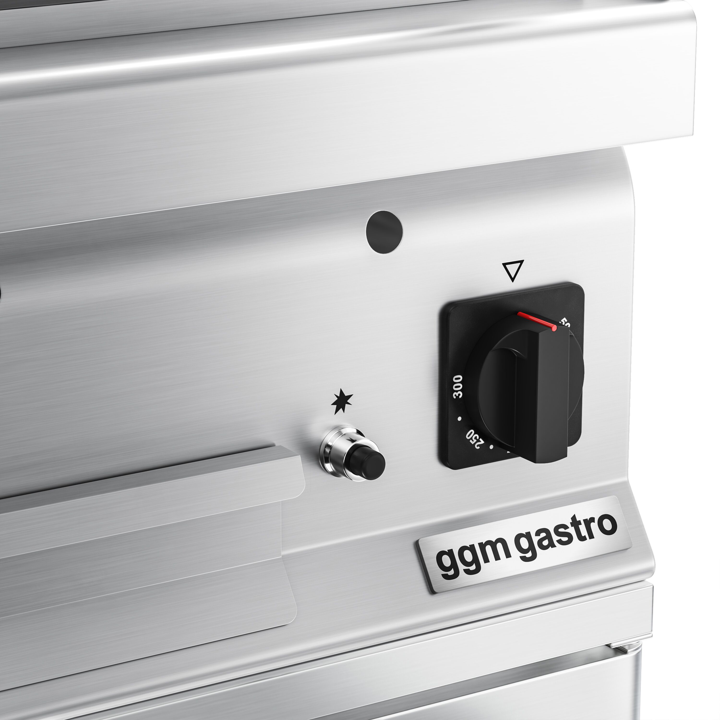 Grill à pierre de lave à gaz – 5,5 kW – grille inclinable – incl. soubassement avec 1 porte